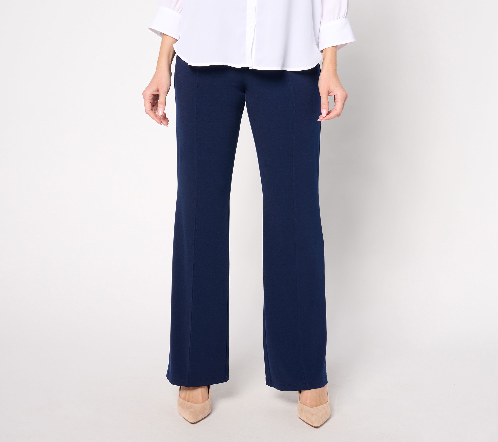 "As Is" Susan Graver Regular Modern Essentials Boot Cut Pants