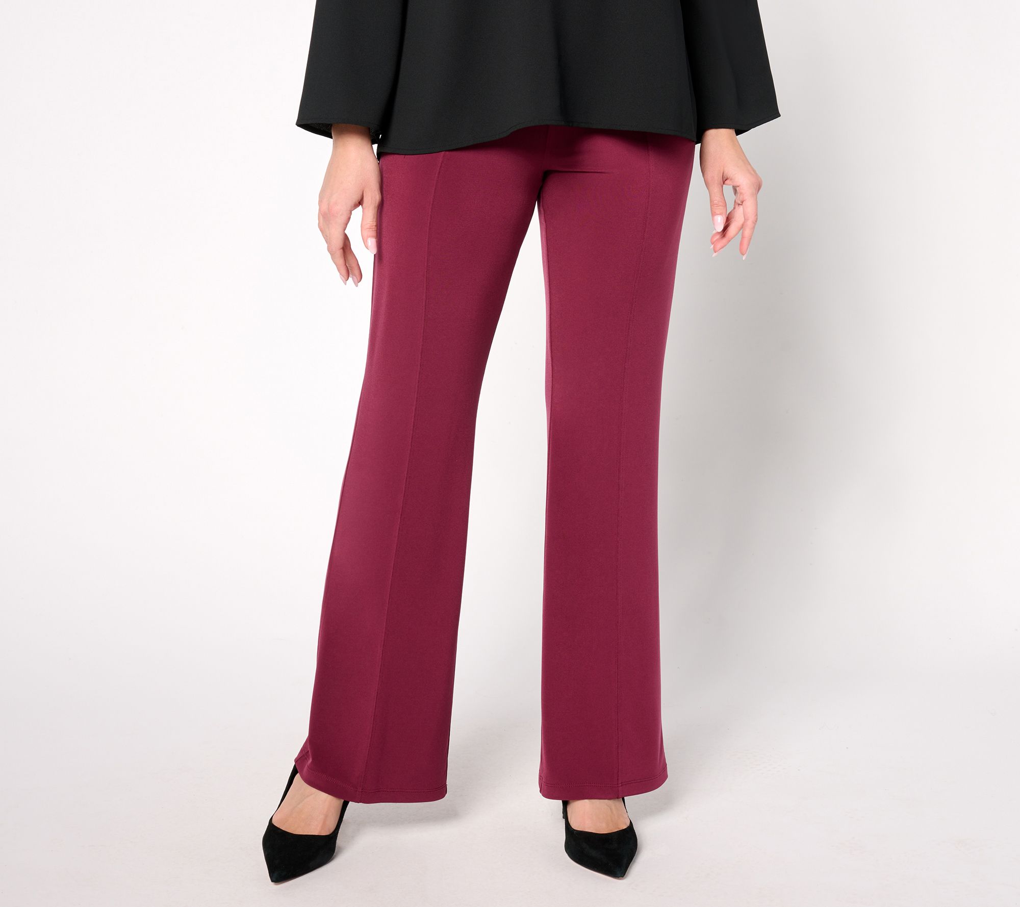 "As Is" Susan Graver Regular Modern Essentials Boot Cut Pants