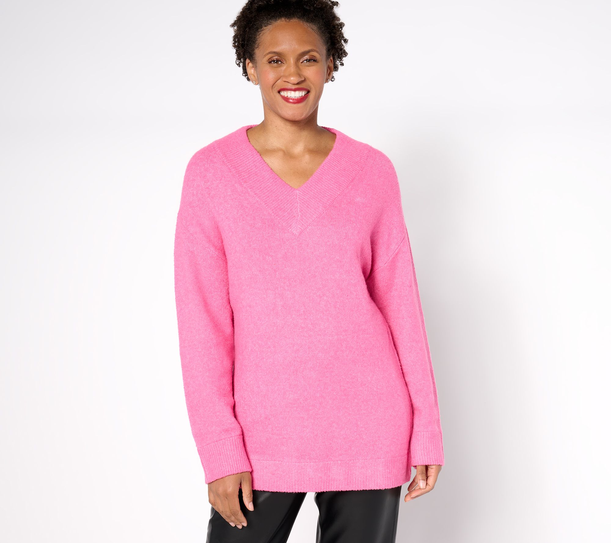 "As Is" by Stacy London Relaxed V-Neck Sweater