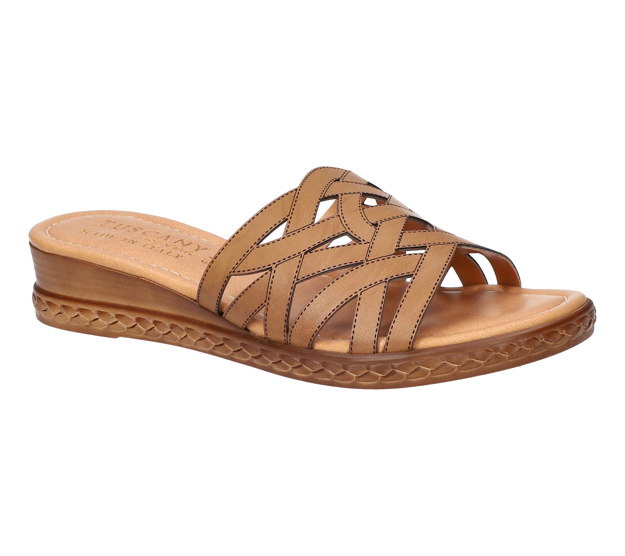 Tuscany by Easy Street Wedge Sandals - Edda