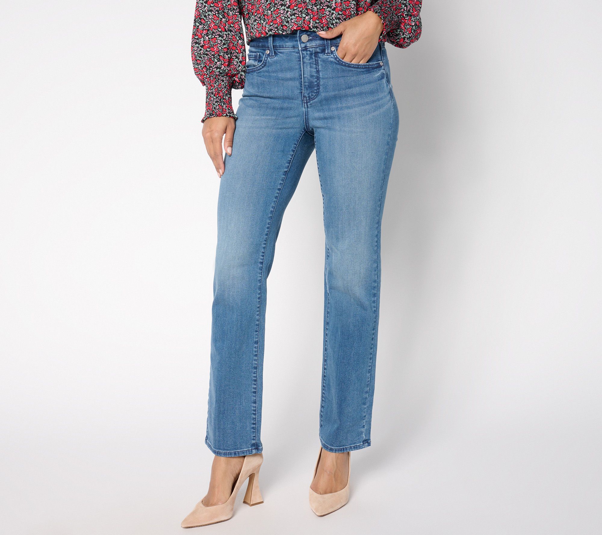 "As Is" NYDJ Marilyn Reg Straight Leg Jean with Sure Stretch