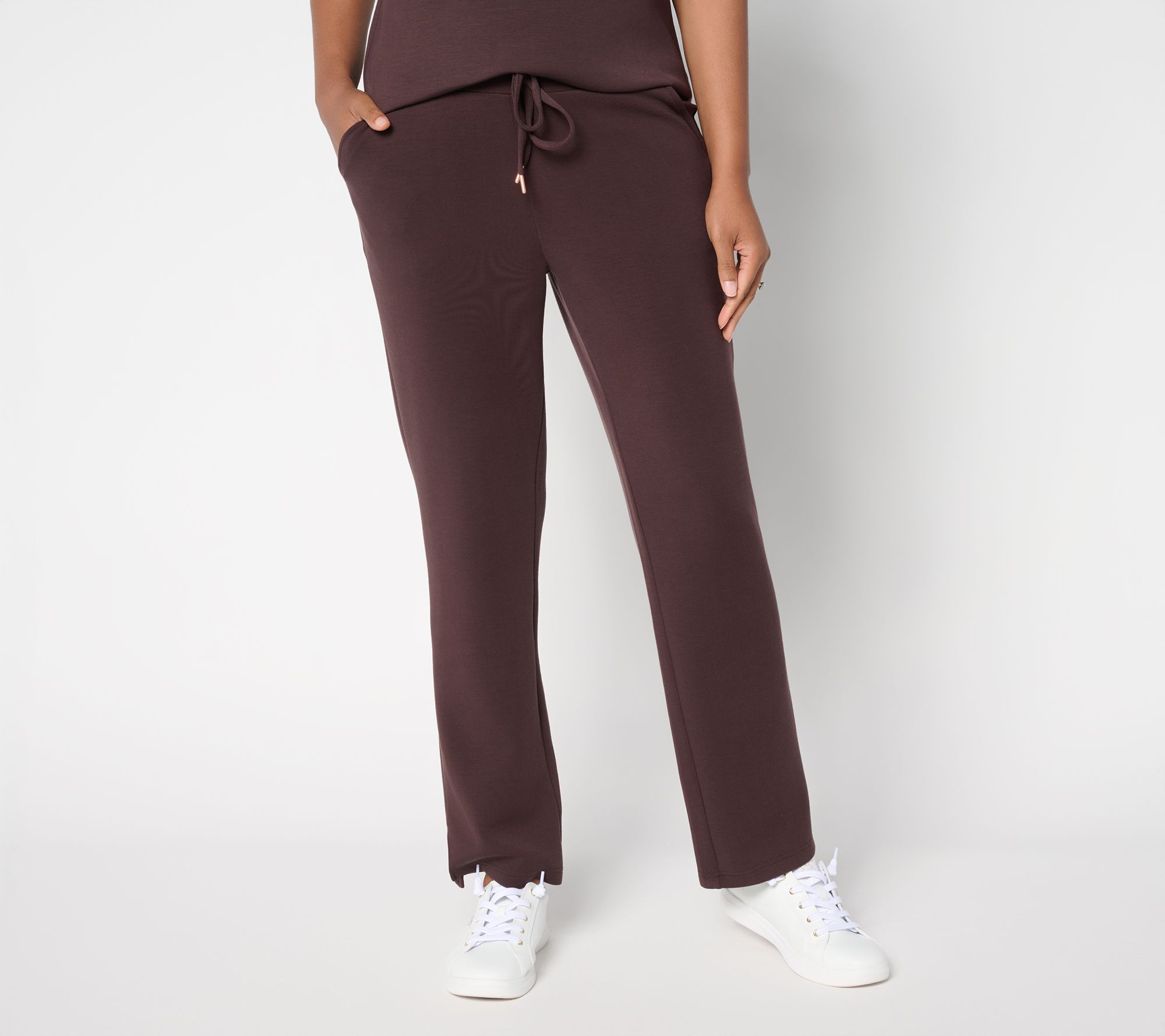 Belle by Kim Gravel Petite ScubaLuxe Drawstring Waist Pant