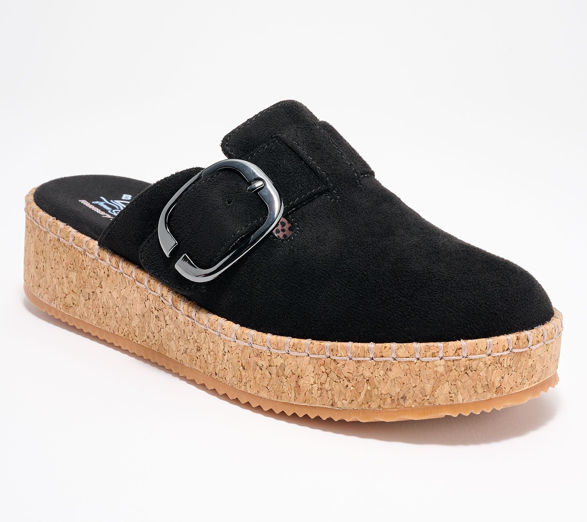 "As Is" Skechers Rosy Rise Vegan Suede Clogs- On Parade