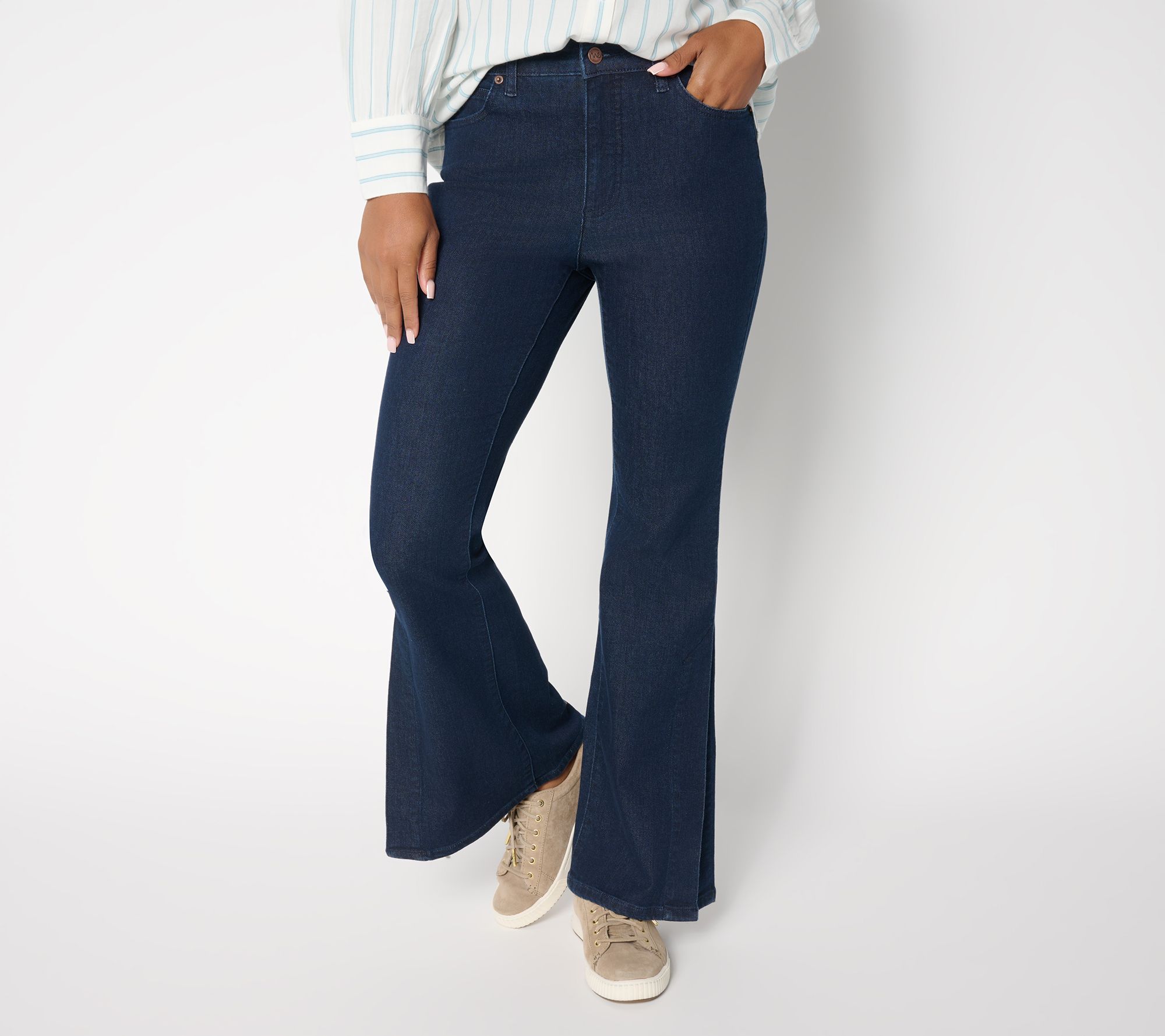 Me by Jennie Garth Regular City Flare Jeans- Indigo