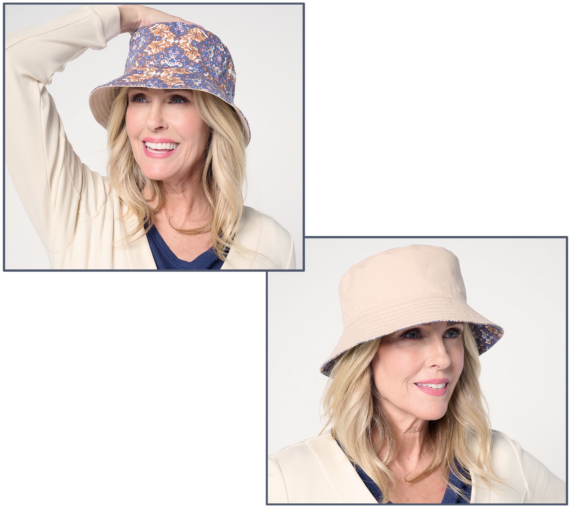 "As Is" Complliments Reversible Bucket Hat