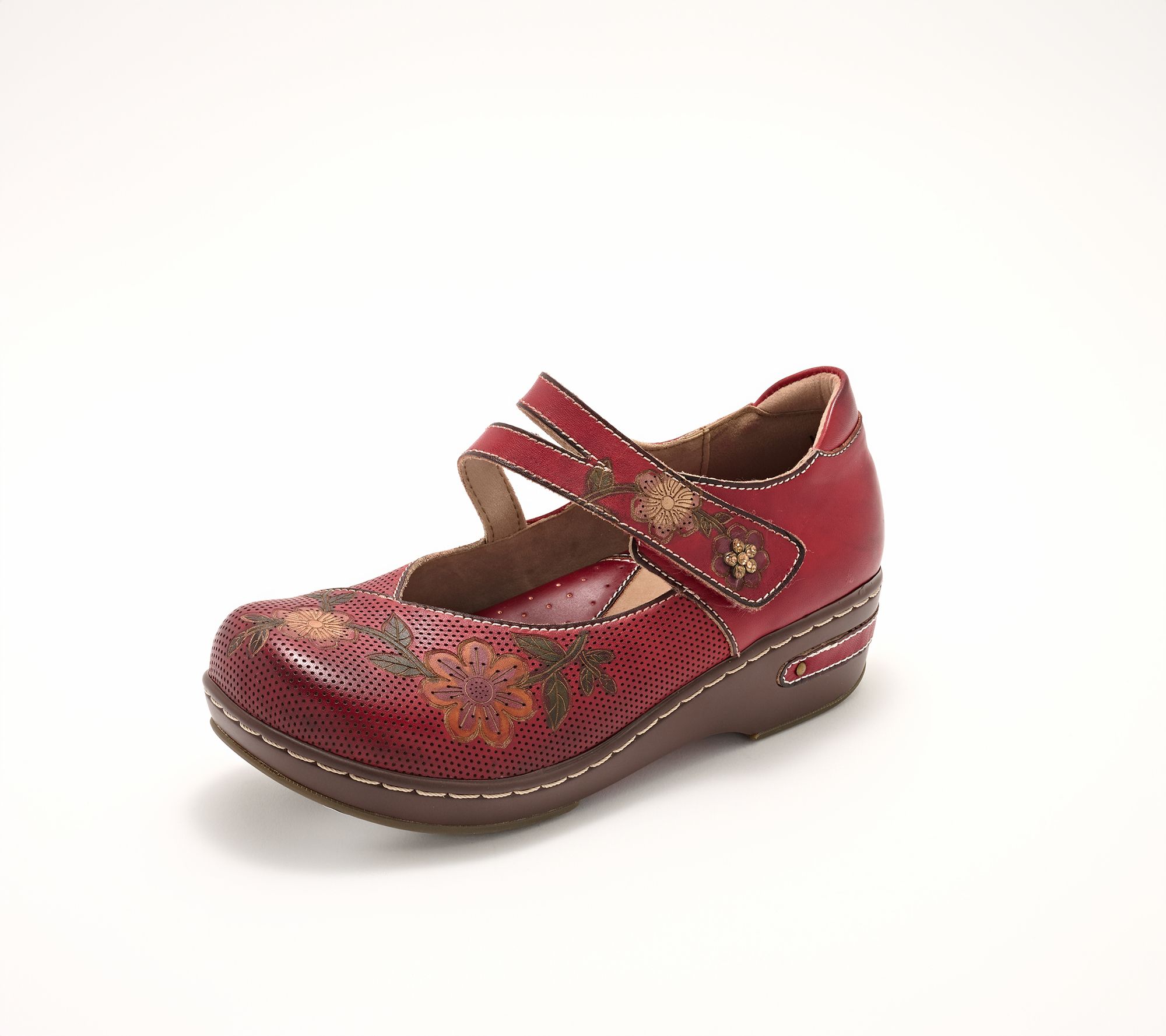 L'Artiste by Spring Step Leather Mary Janes - Mamataish