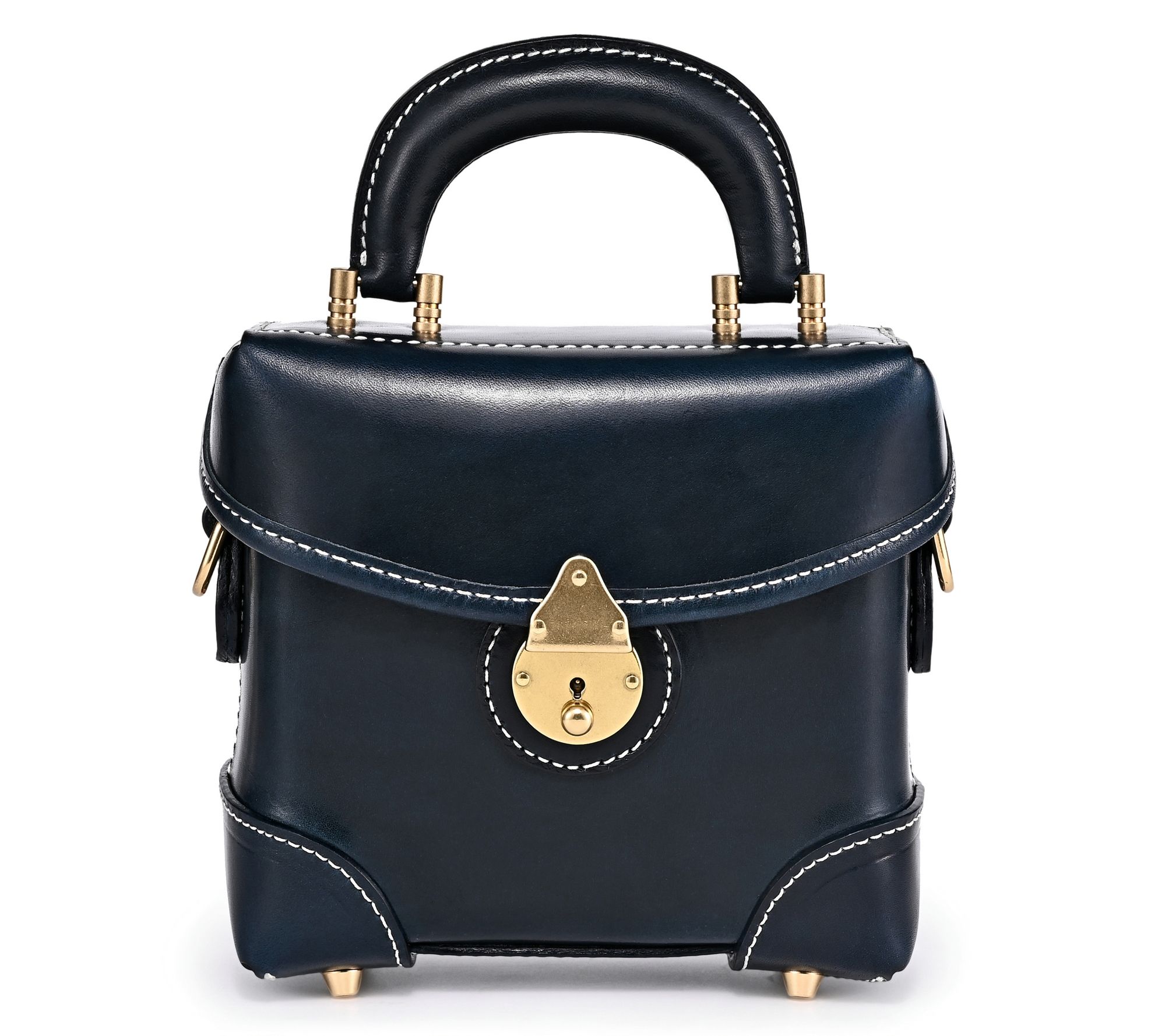  Old Trend Azalea Vintage Box Leather Top Handle Crossbody