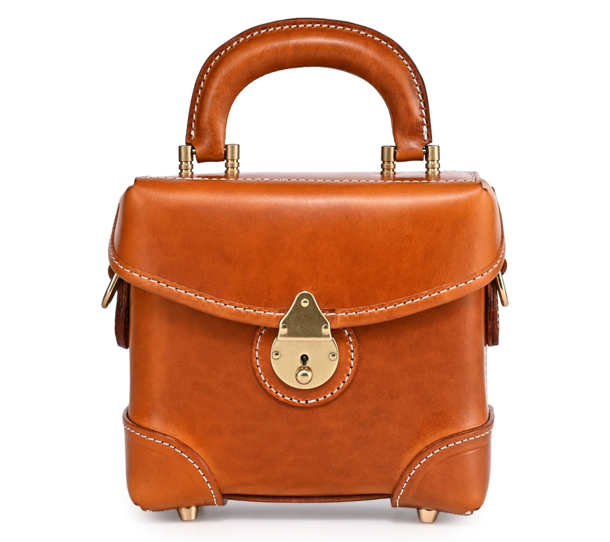 Old Trend Azalea Vintage Box Leather Top Handle Crossbody