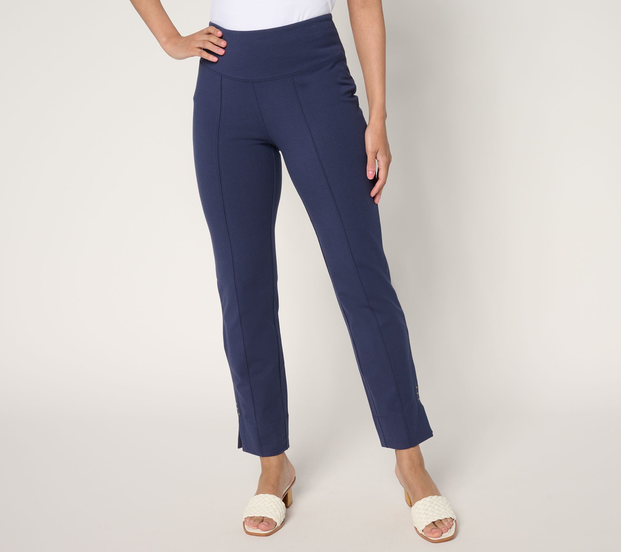 "As Is" Women with Control Tummy Control 86/14 Regular Ankle Pants