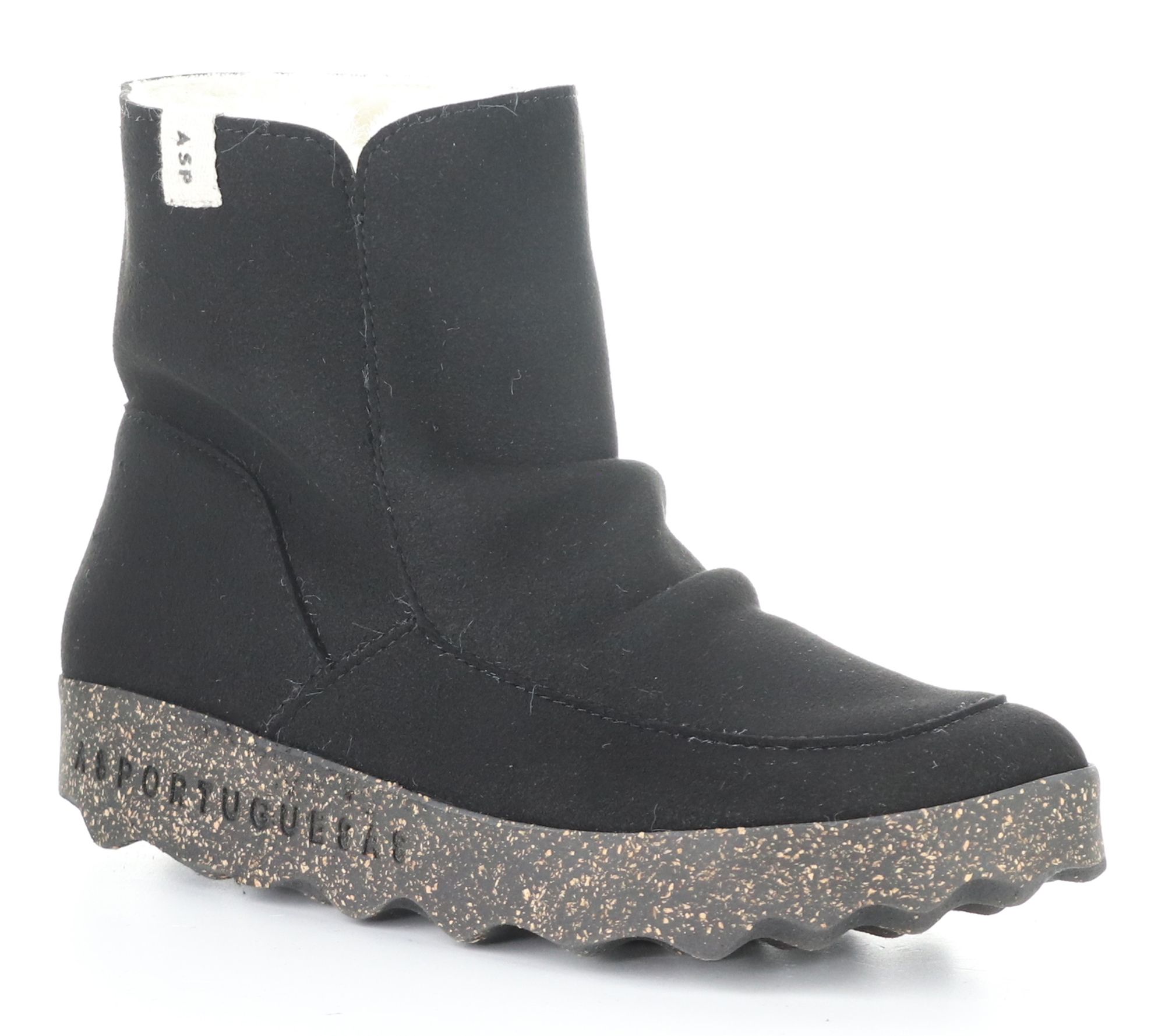 Asportuguesas Ecosuede/Fauxfur Pull-On  Boot  -Cuff296Asp