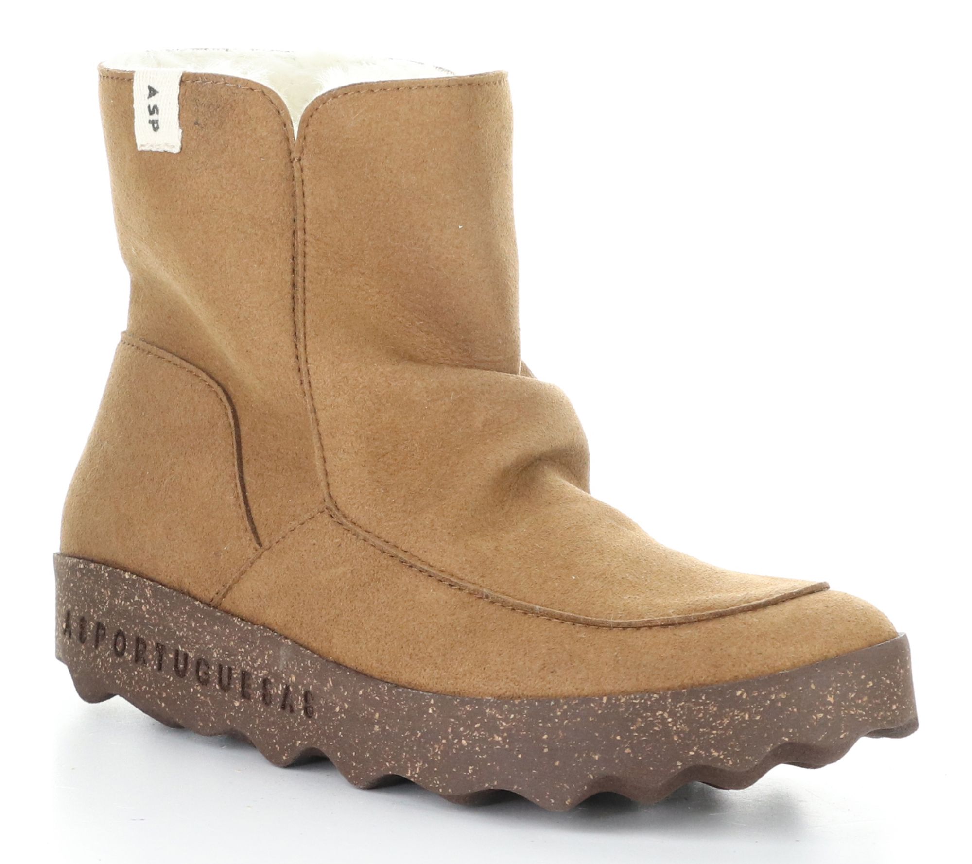 Asportuguesas Ecosuede/Fauxfur Pull-On  Boot  -Cuff296Asp