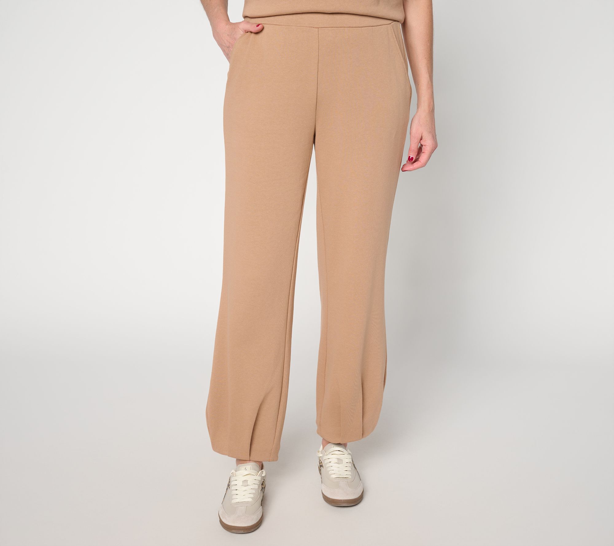 Me Time by Jennie Garth Regular Pleated French Terry Lounge Pants
