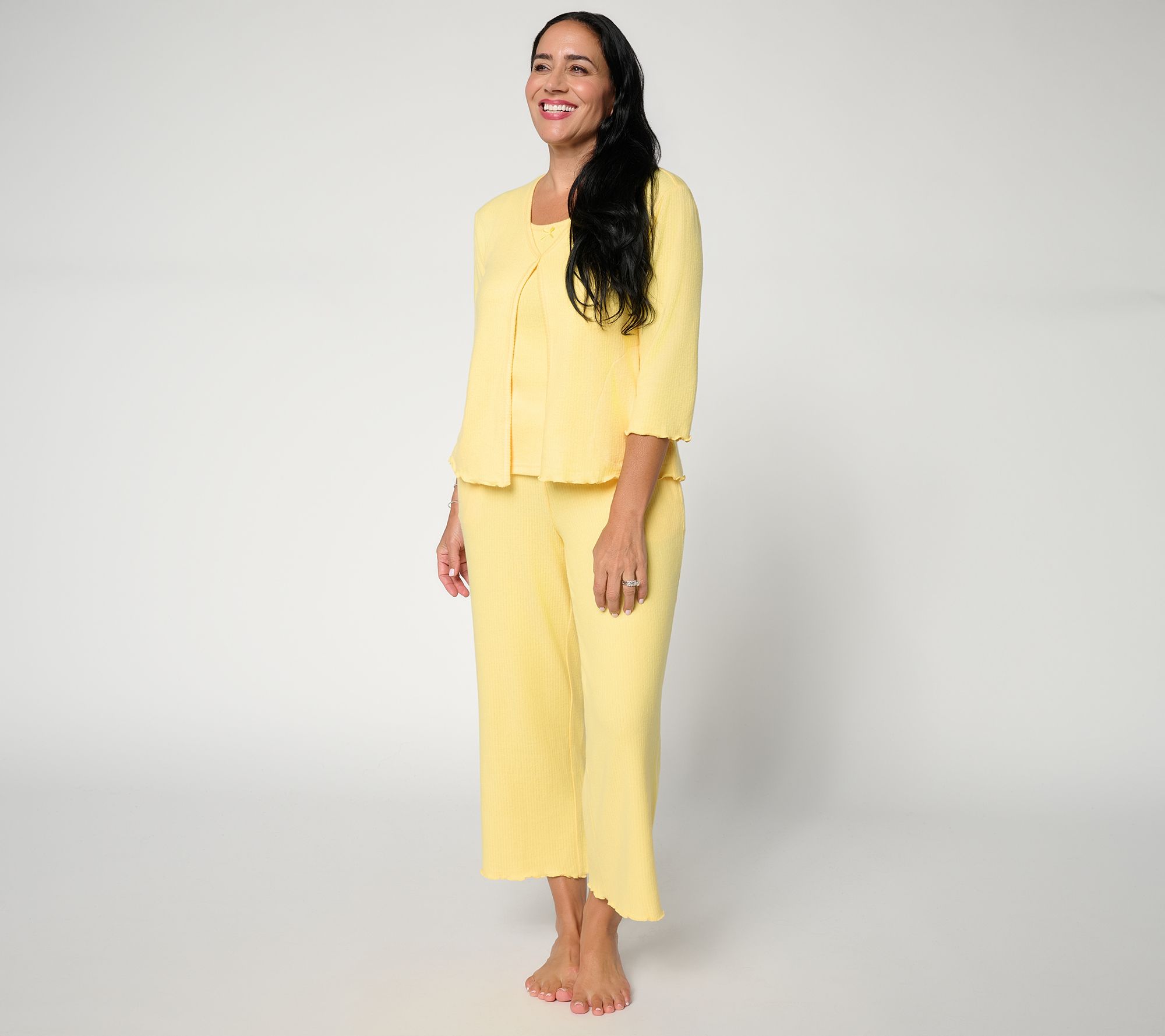 MUK LUKS Butterknit Rib 3 Piece Lounge Set