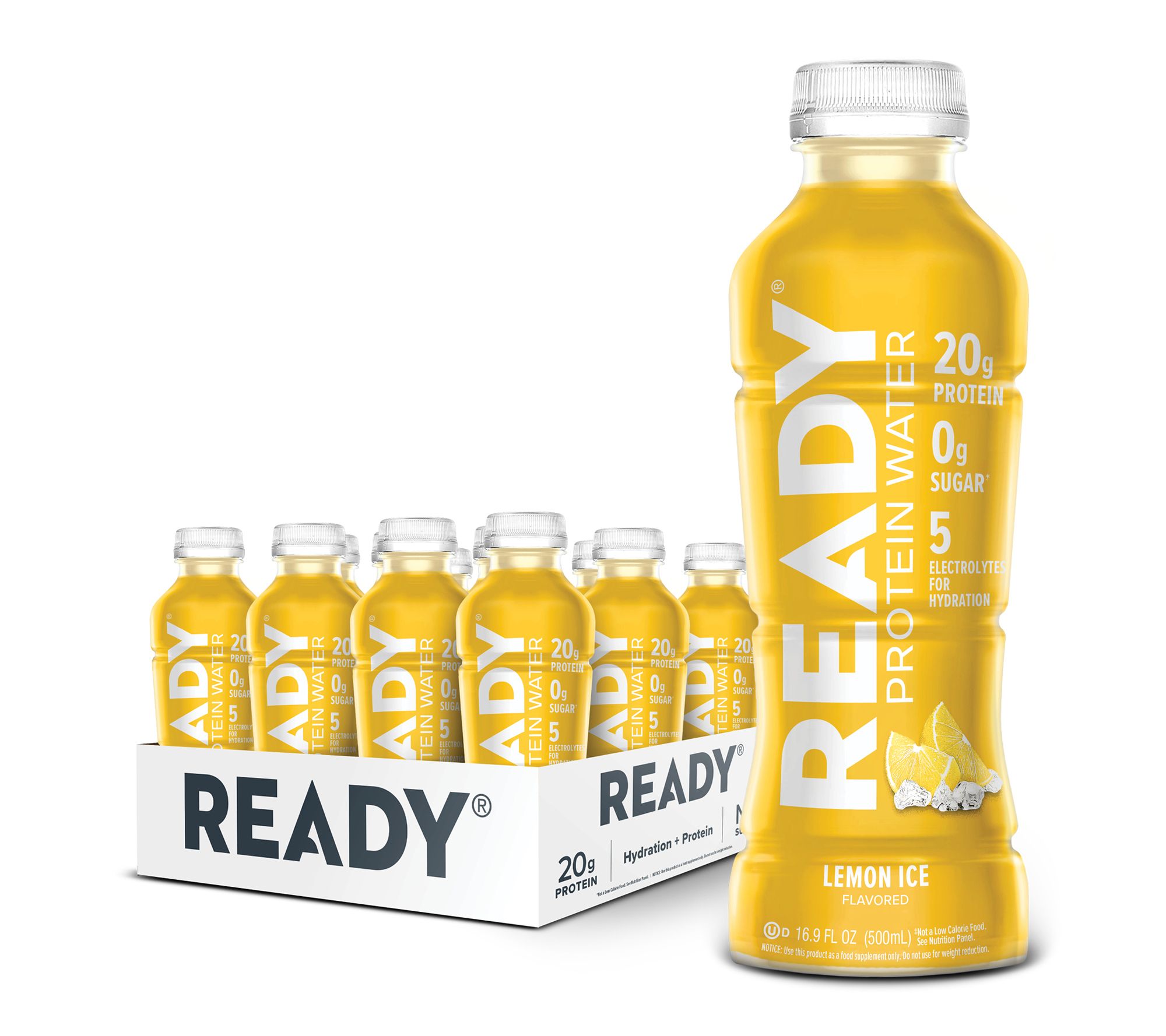 Ready 20g Whey Protein Water 90 Calories 12 Count