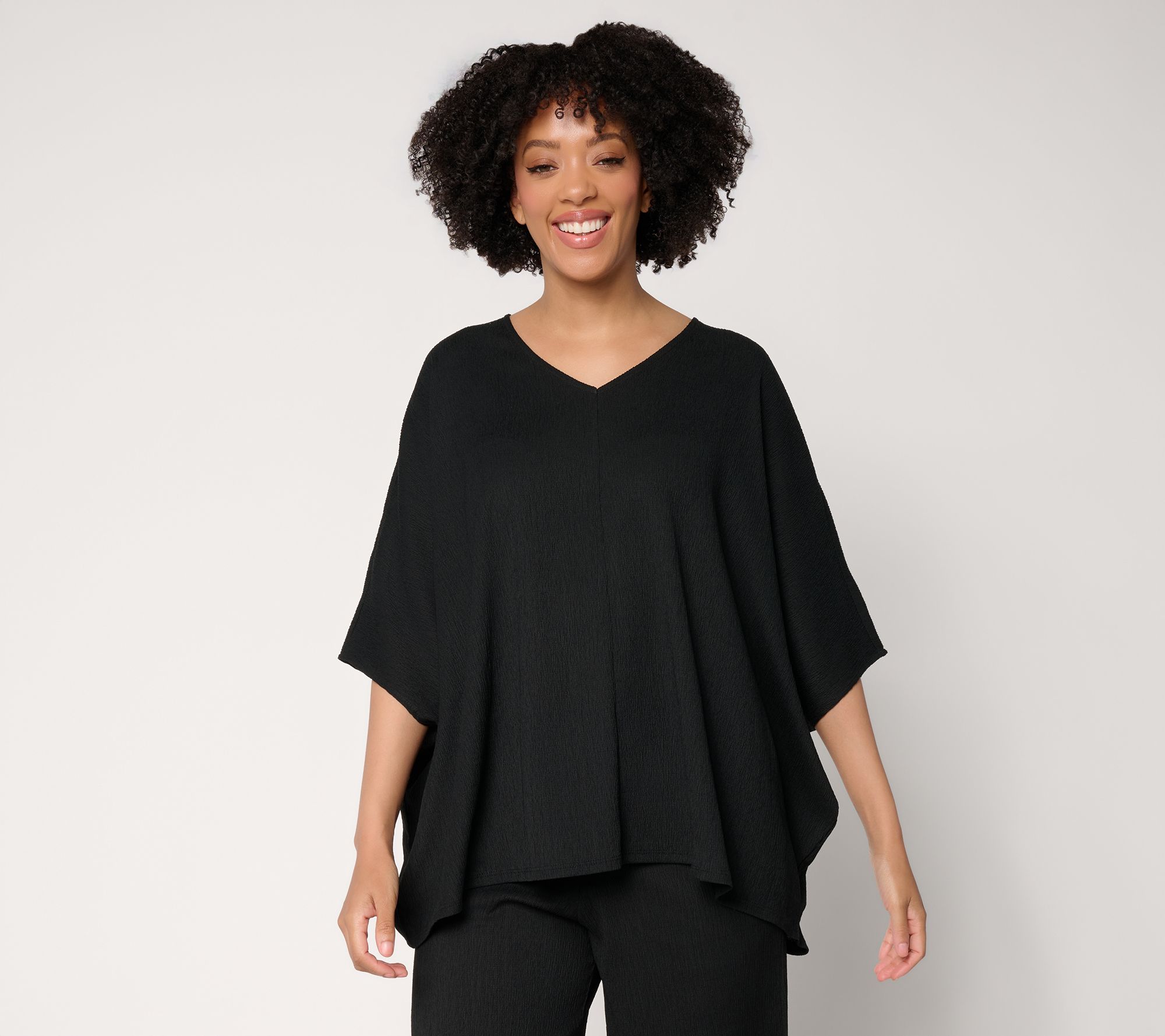 Brandis Dress Out Loud Caribbean Crinkle V-Neck Top