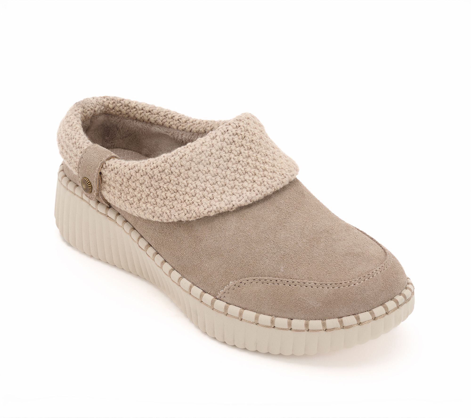 "As Is" Skechers Wilshire Blvd Sweater Knit Clogs-Cloudy