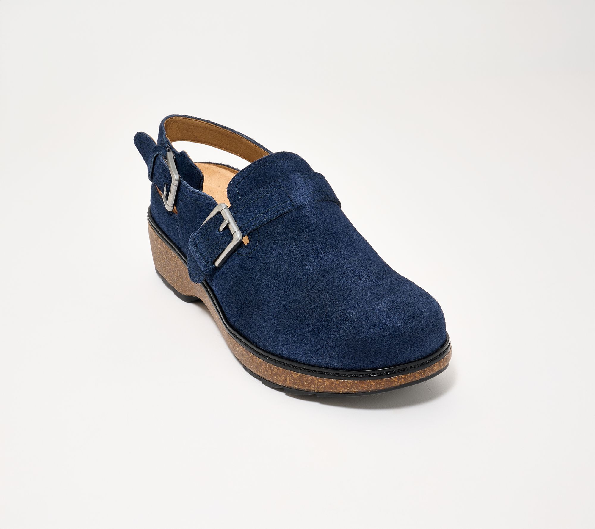 Earth x Jane Treacy Leather Adjustable Clogs-Kyden