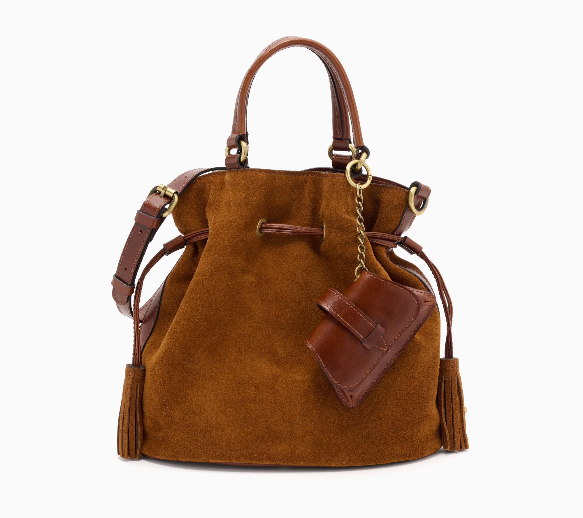  Patricia Nash Anya Drawstring Bucket Bag with Mini Satchel