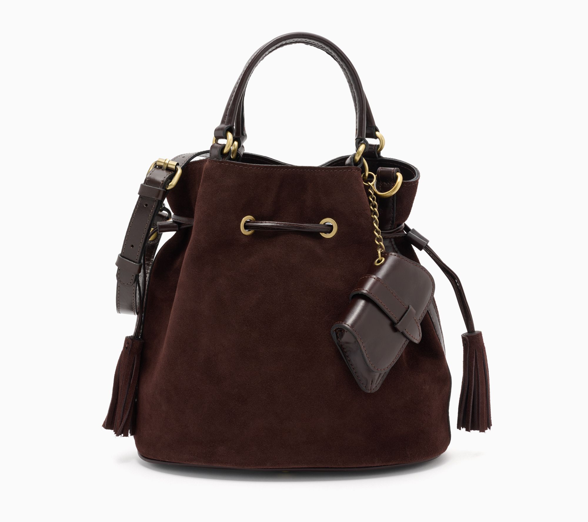 Patricia Nash Anya Drawstring Bucket Bag with Mini Satchel