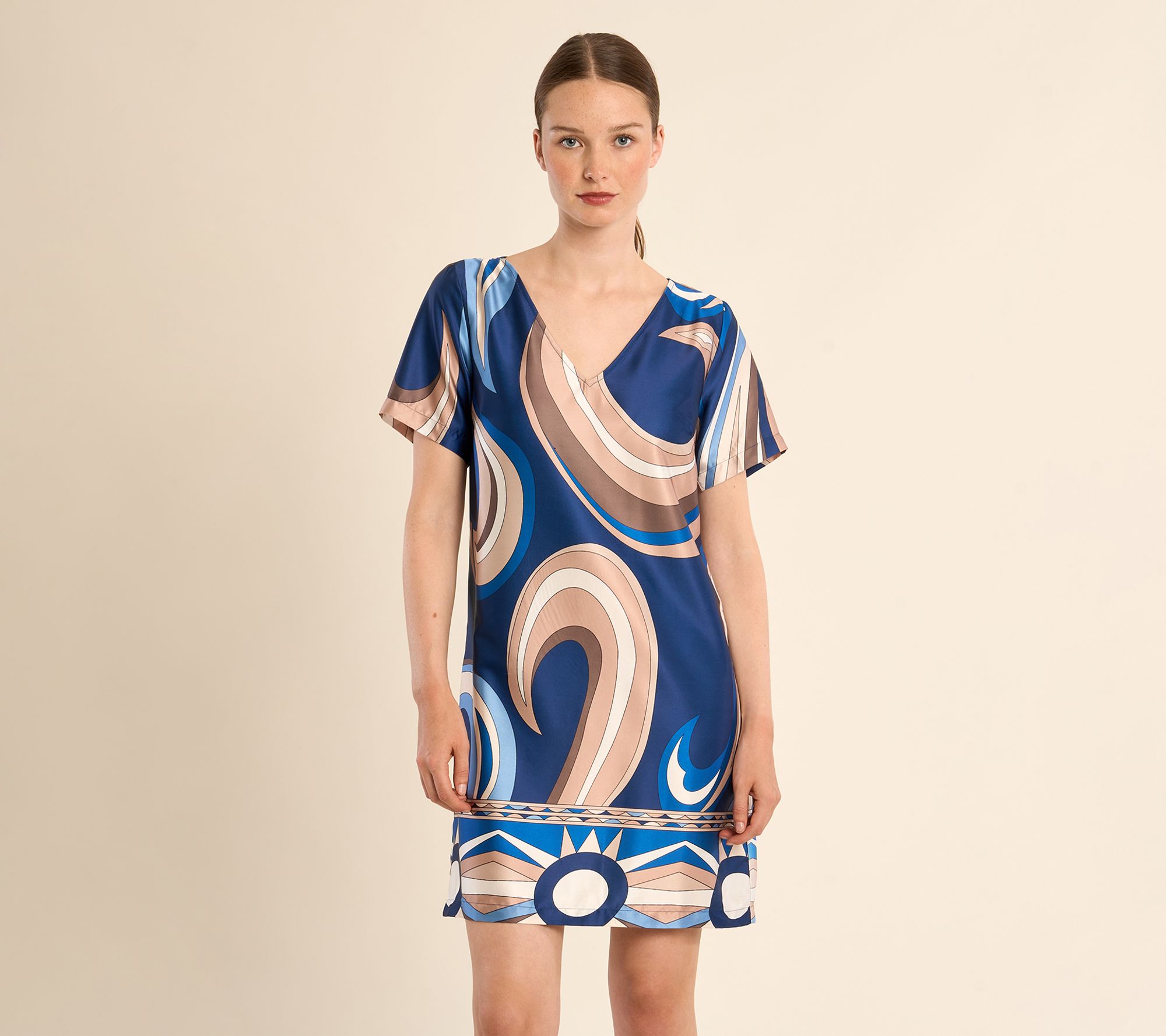Molly Bracken Abstract Print Dress