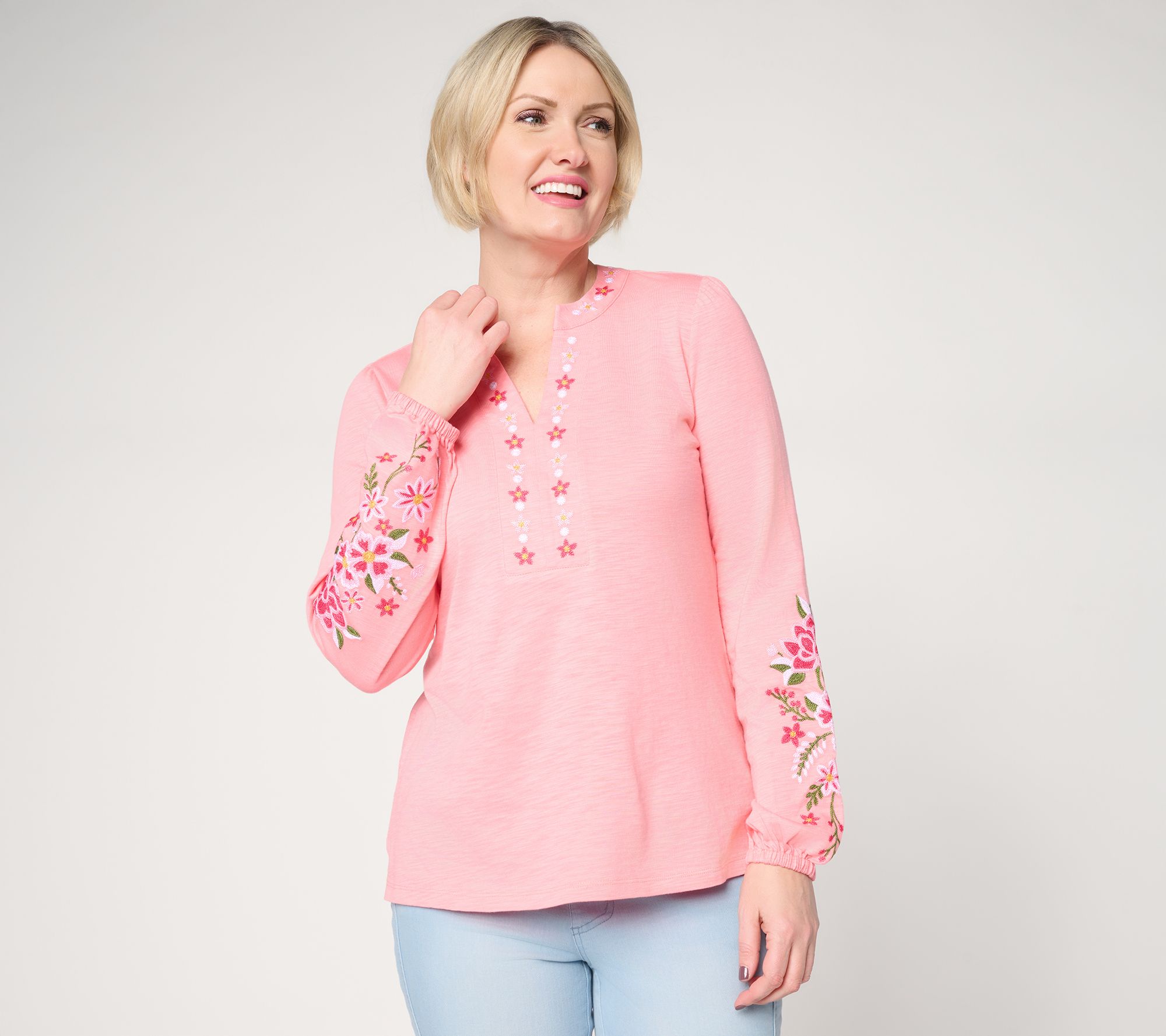 "As Is" Belle Boho by Kim Gravel Artisan Threads Embroidered Top