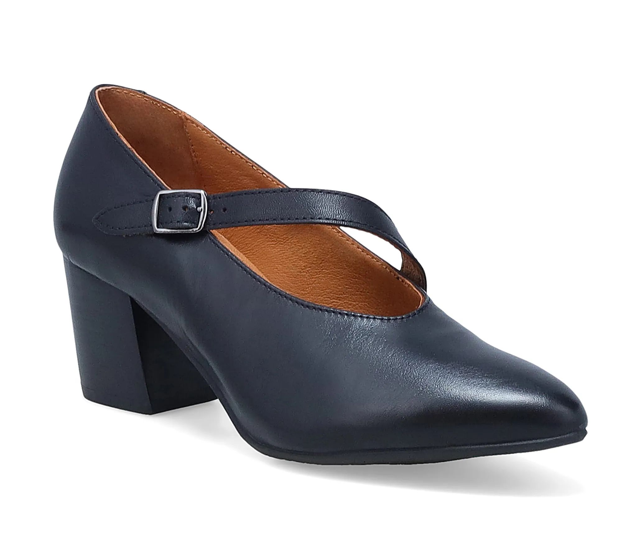 Miz Mooz Leather Heeled Mary Janes - Vanessa