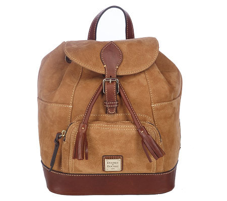 Dooney & Bourke Nubuck Leather Medium Backpack with Adjustable Straps ...