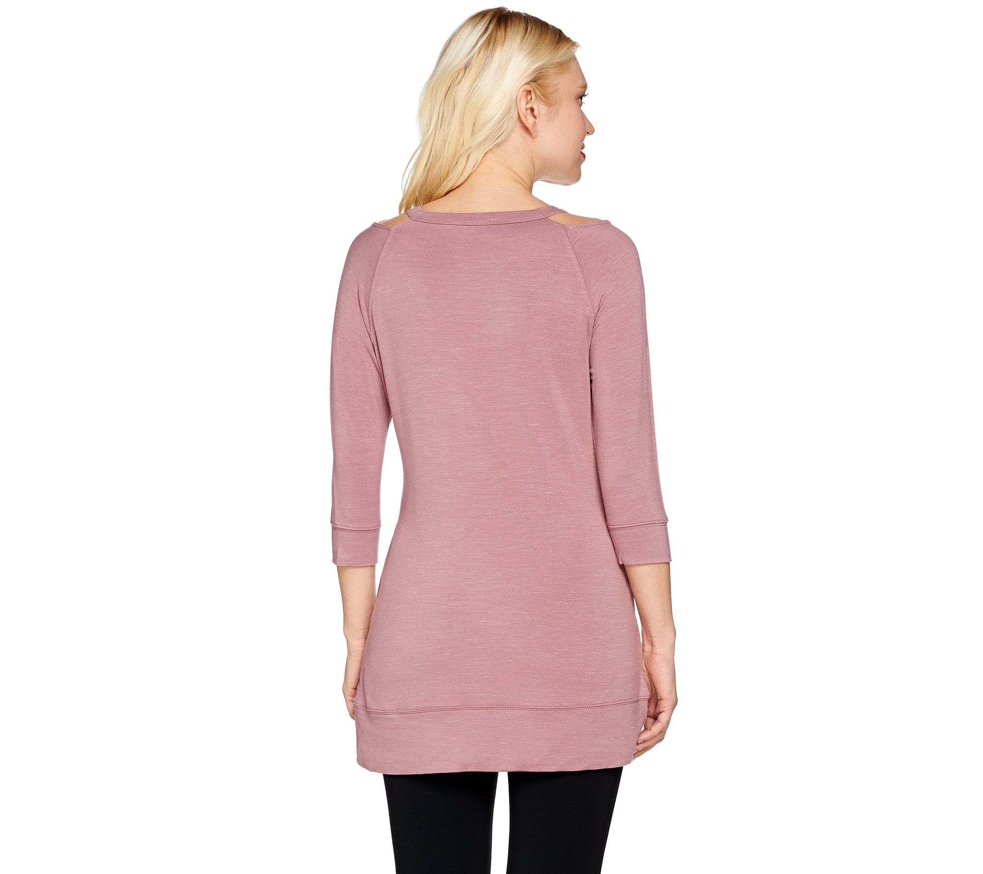 Lisa Rinna Collection Knit Tunic with Cut-Out Neck Detail - QVC.com