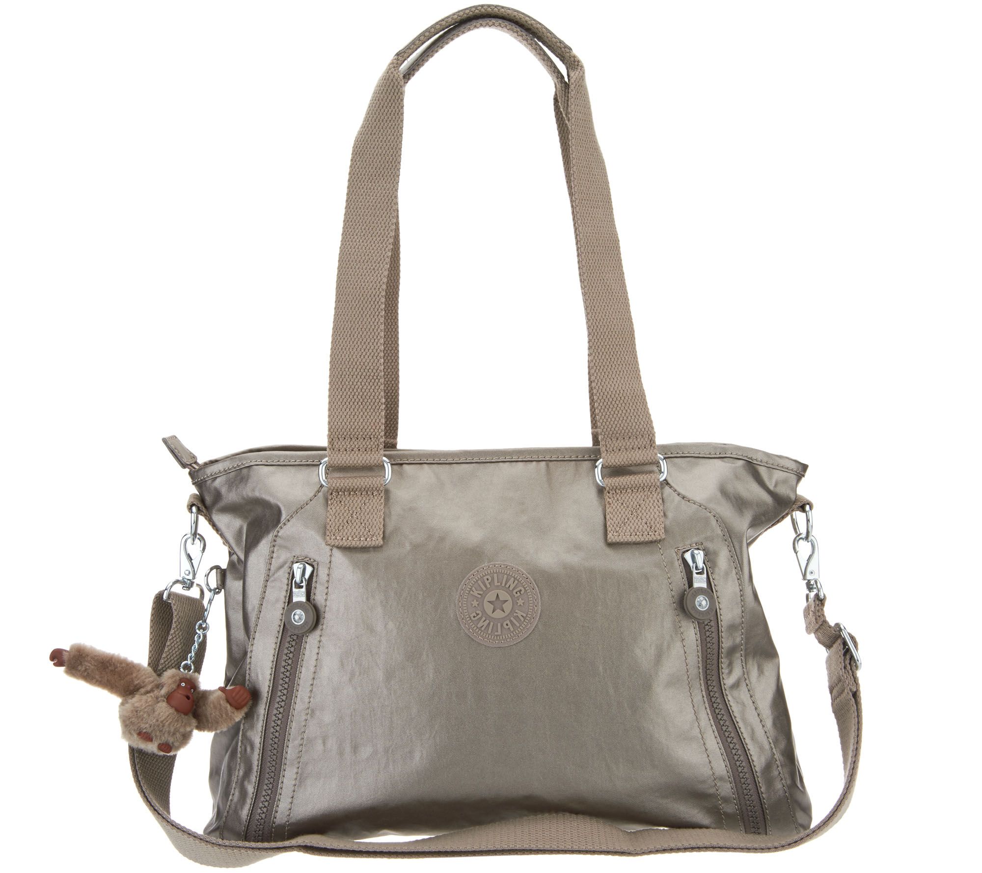 Kipling Nylon Satchel Handbag - Angela - Page 1 — QVC.com