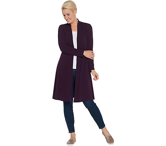 "As Is" Every Day by Susan Graver Petite Liquid Knit Duster Cardigan