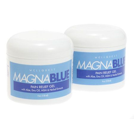 Magna Blue Pain Relief Gel 2 Piece Set — QVC.com