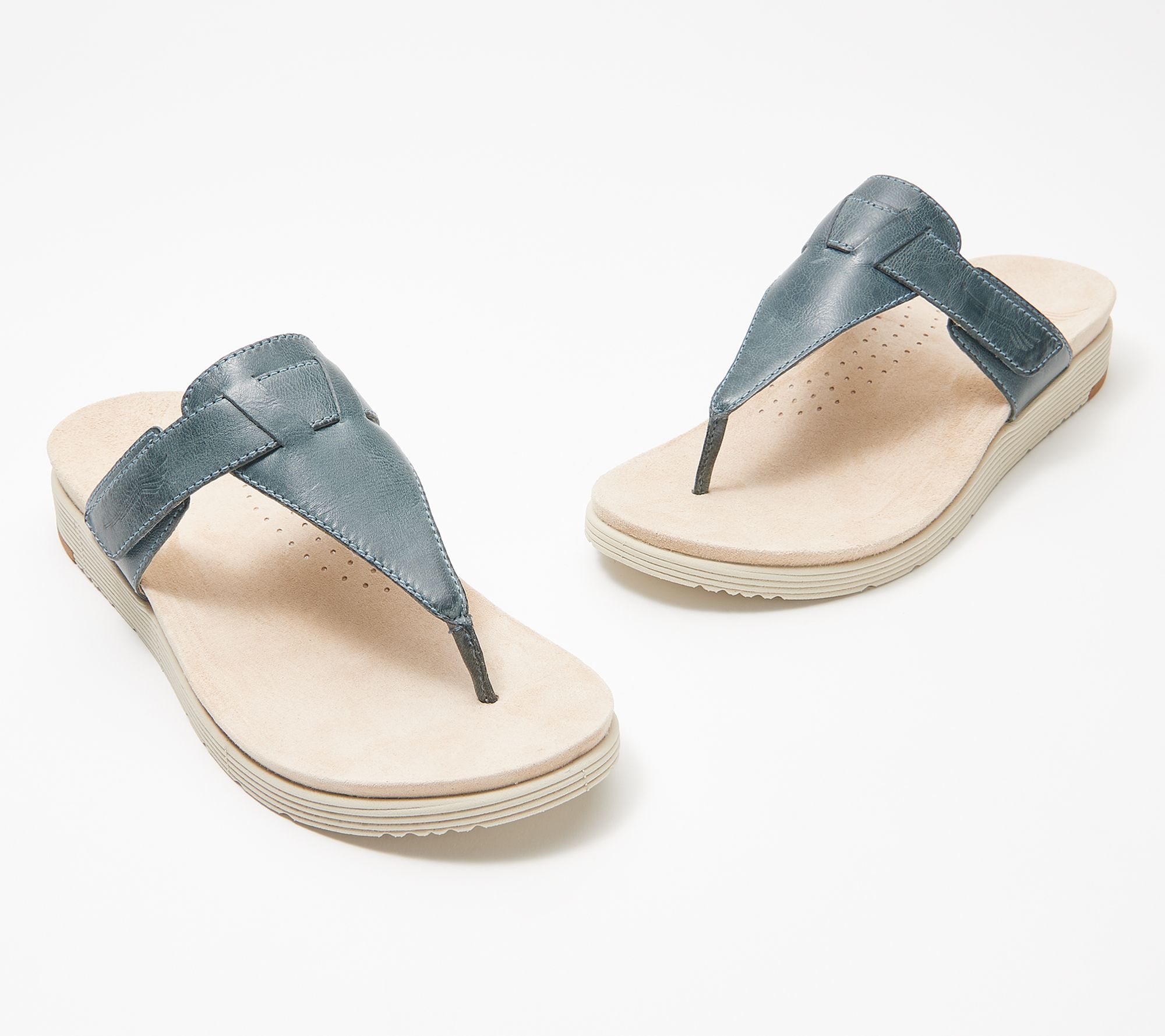 Dansko Burnished Calf Leather Thong Sandals - Cece - QVC.com