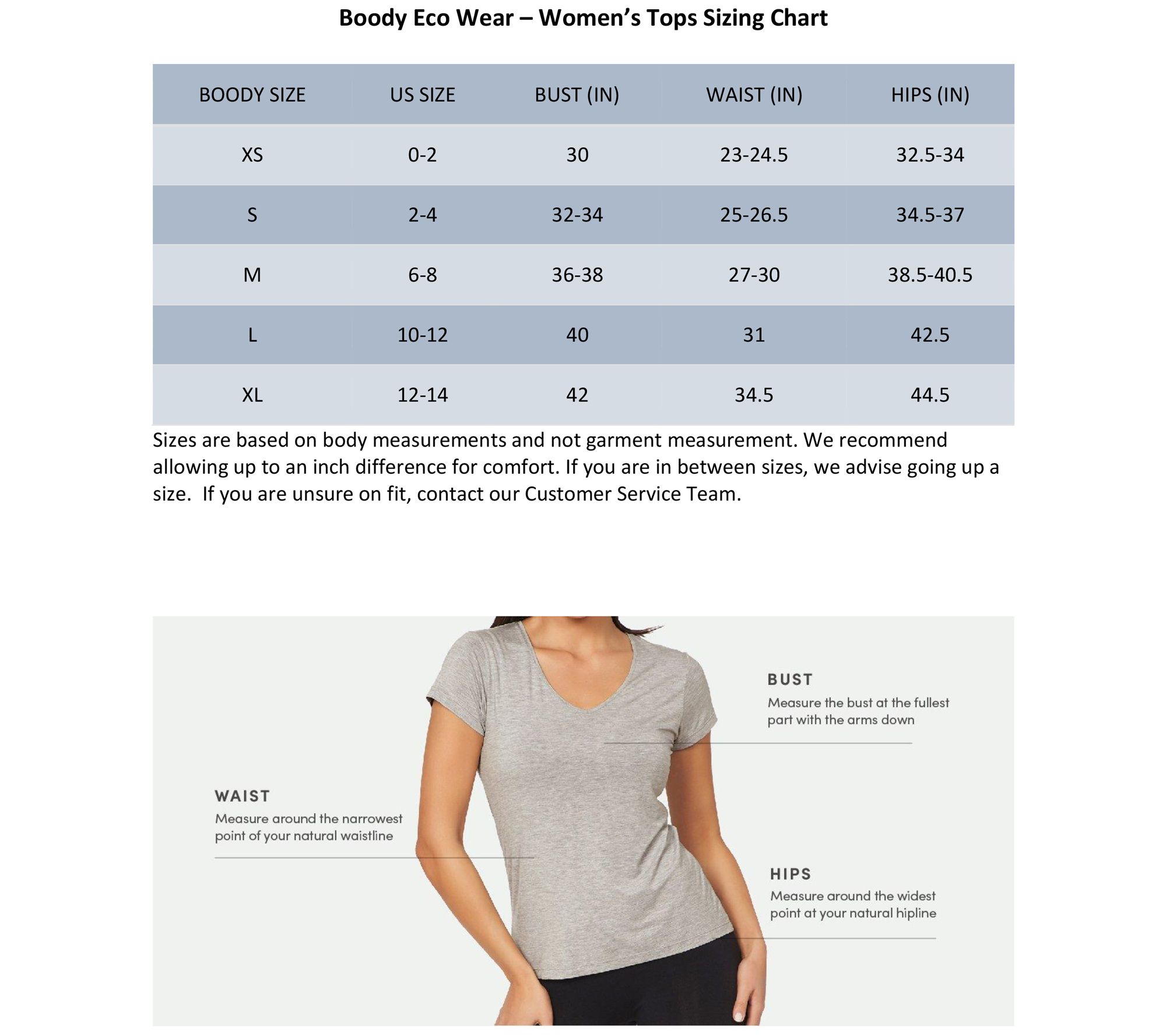 Boody Body EcoWear Women's V-Neck T-Shirt - Bamboo Viscose - Soft Shor –