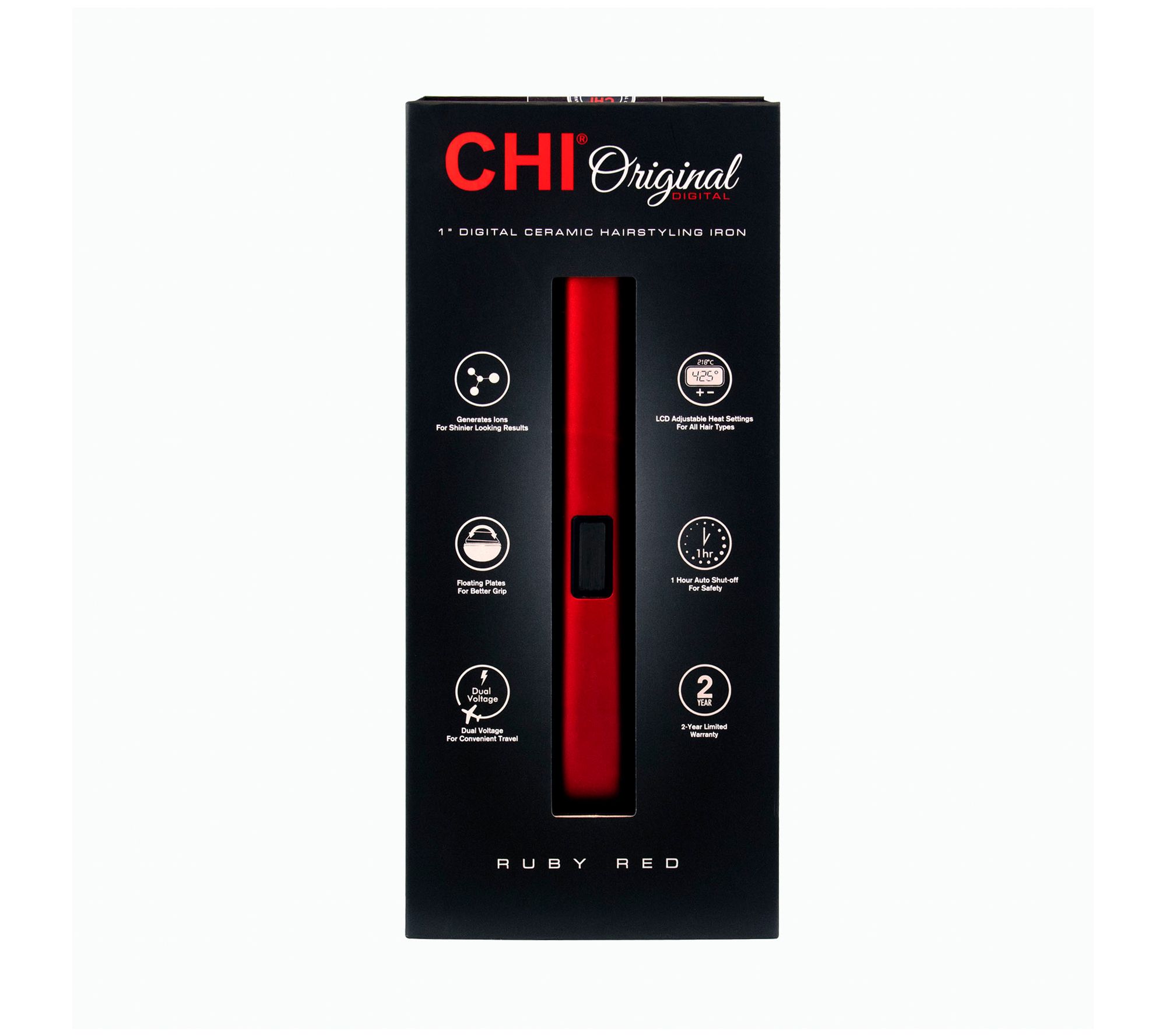 CHI Original Digital Ceramic Hairstyling Iron QVC