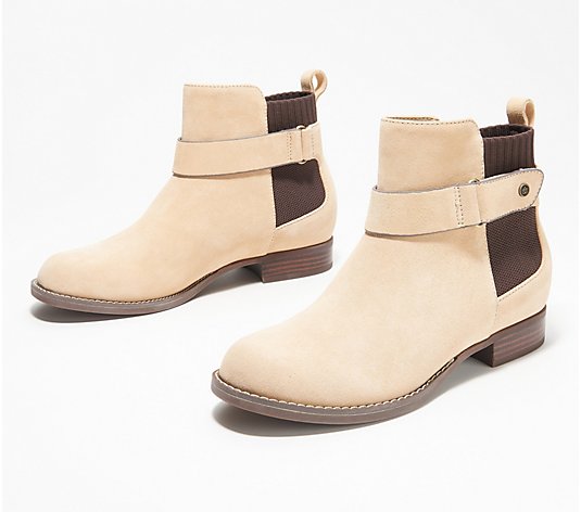 Spenco Orthotic Leather Ankle Boots - Park Avenue