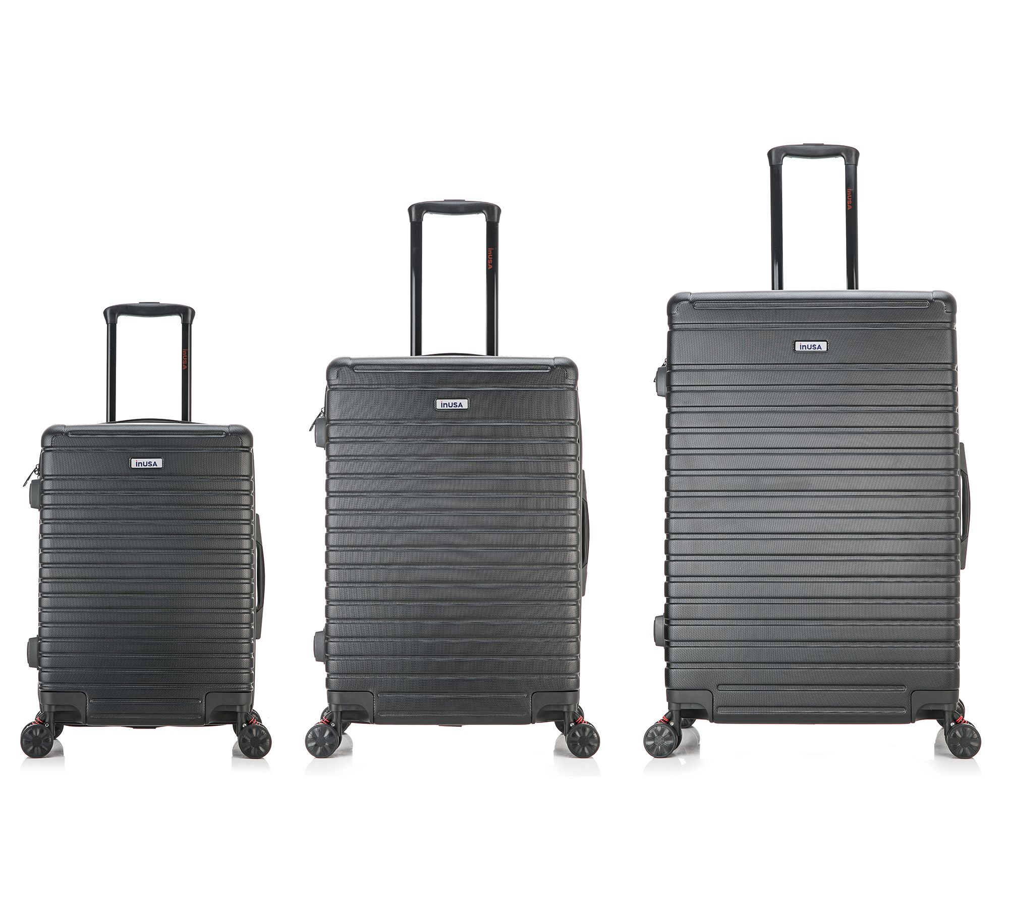 InUSA Lightweight Hardside Spinner 3 -PC Luggage Set - Deep - QVC.com