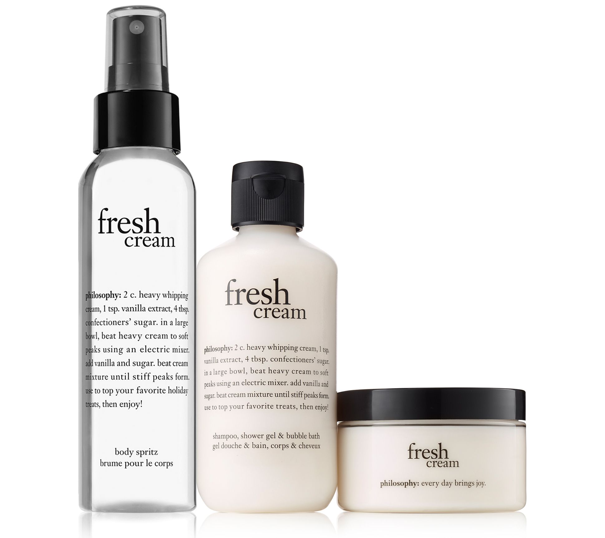 philosophy intro to fresh cream layering trio