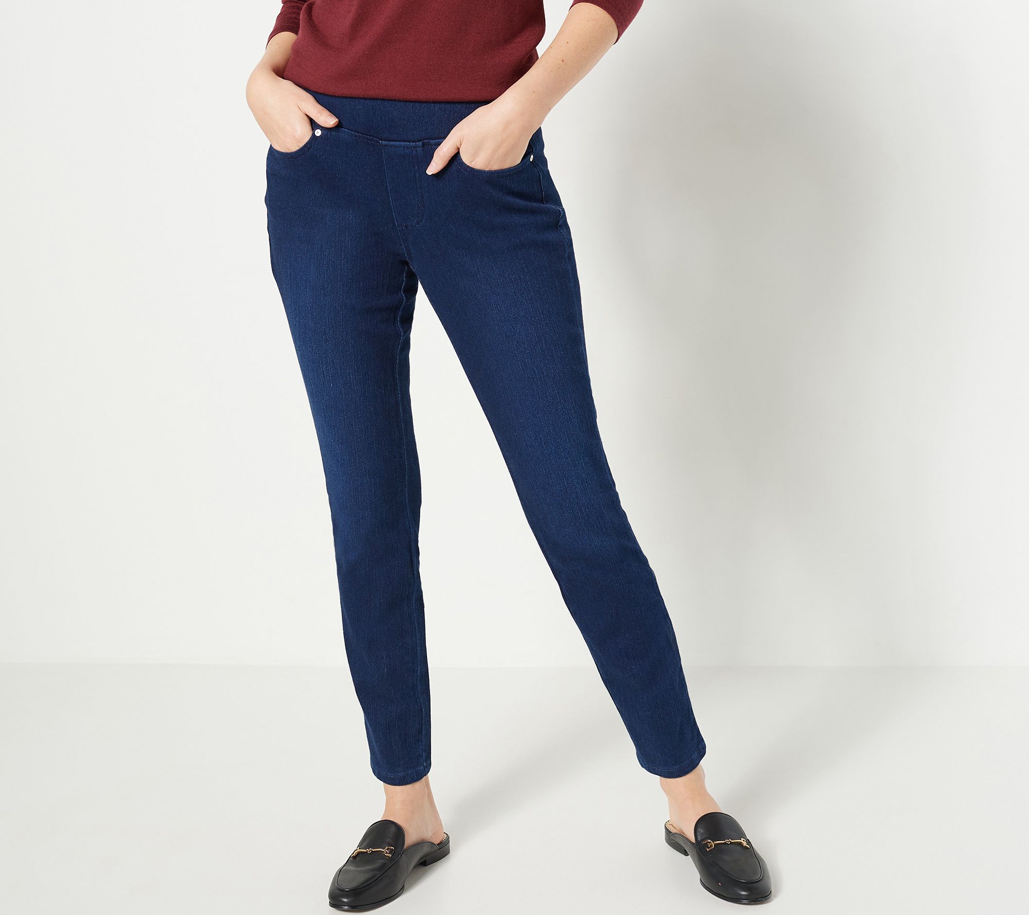 "As Is" Belle by Kim Gravel Petite Flexibelle Jeans w/ Seams