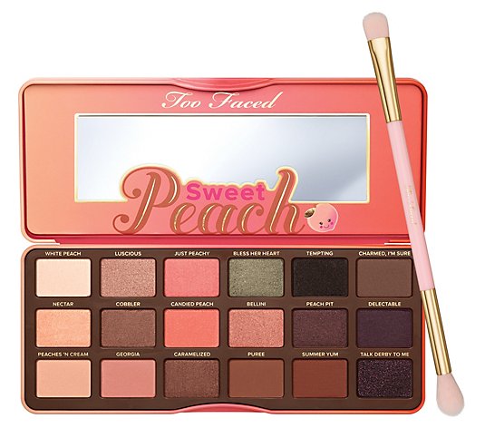 Too Faced Sweet Peach Eye Shadow Palette with Brush