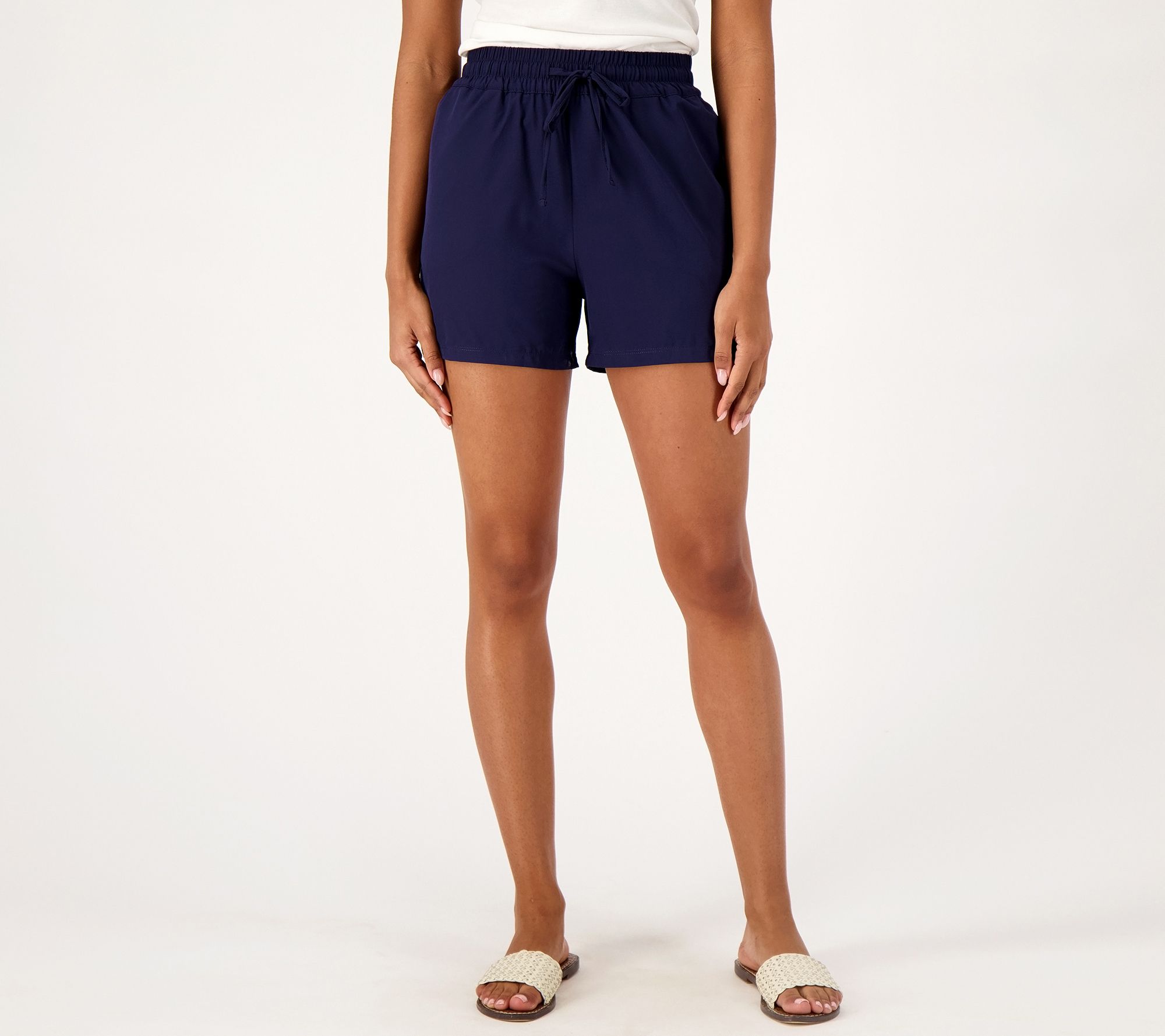 Denim & Co. Beach Regular Quick Dry Shorts with Attached Brief