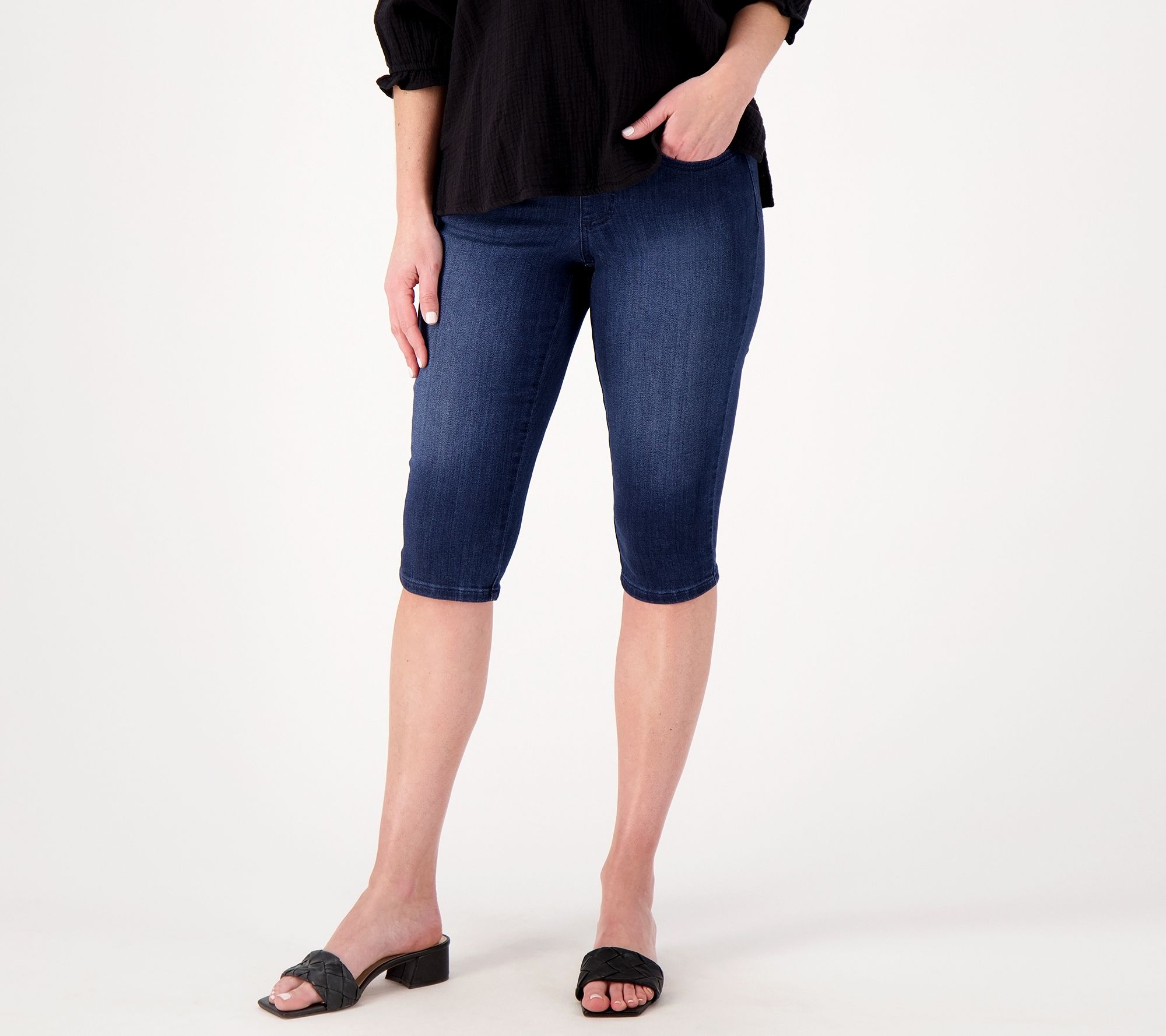 Denim & Co. Active Tall Duo Stretch Skimmer Pants with Pockets