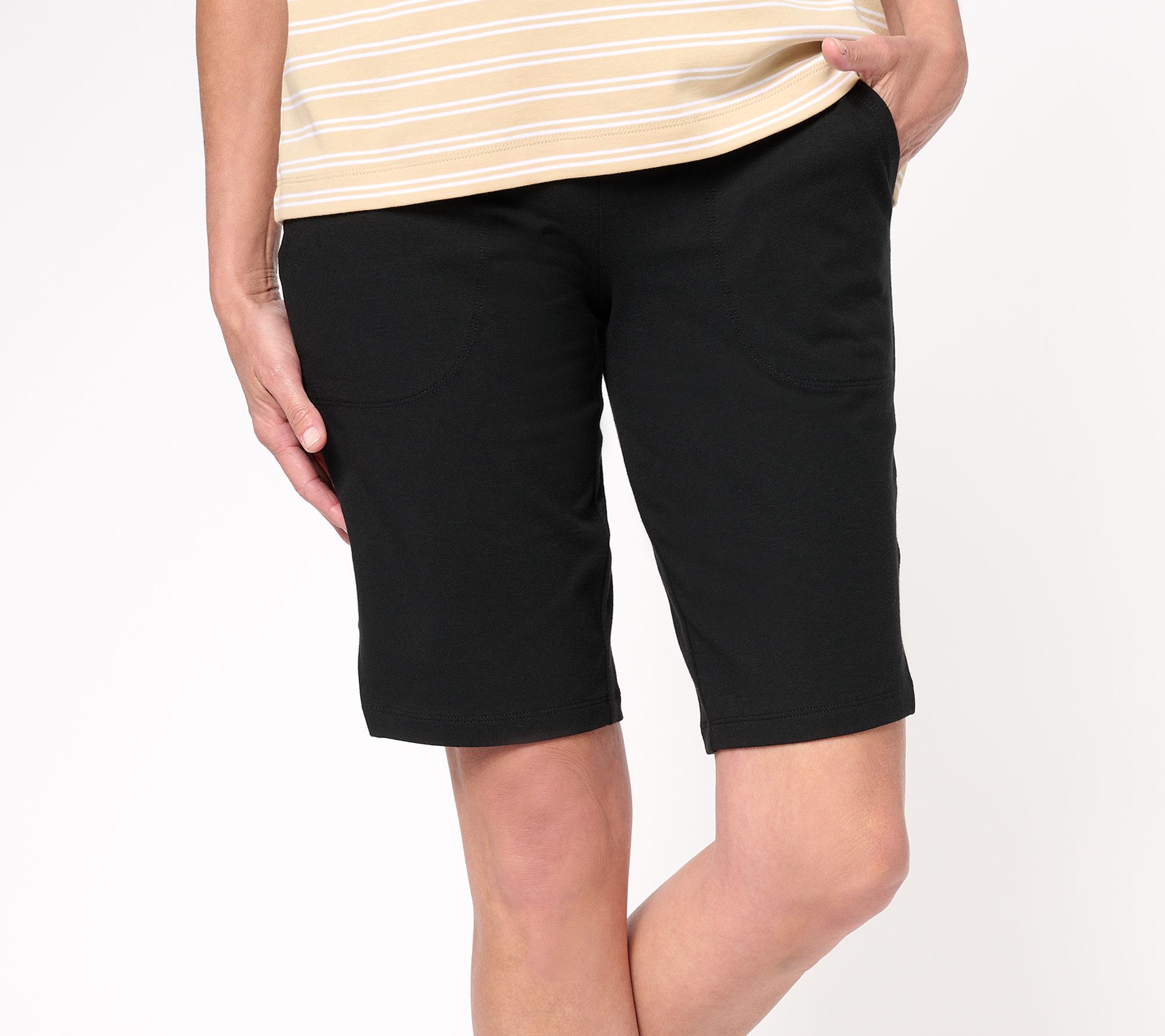 Wicked by Women with Control Petite Bermuda Shorts w/ Side Slits
