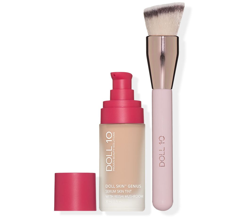 Doll 10 Reishi Mushroom Serum Foundation with Brush
