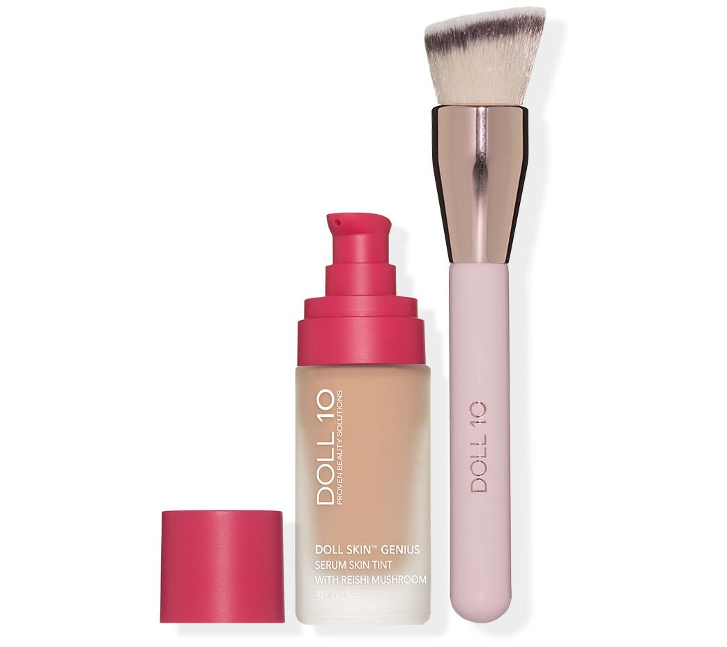 Doll 10 Reishi Mushroom Serum Foundation with Brush
