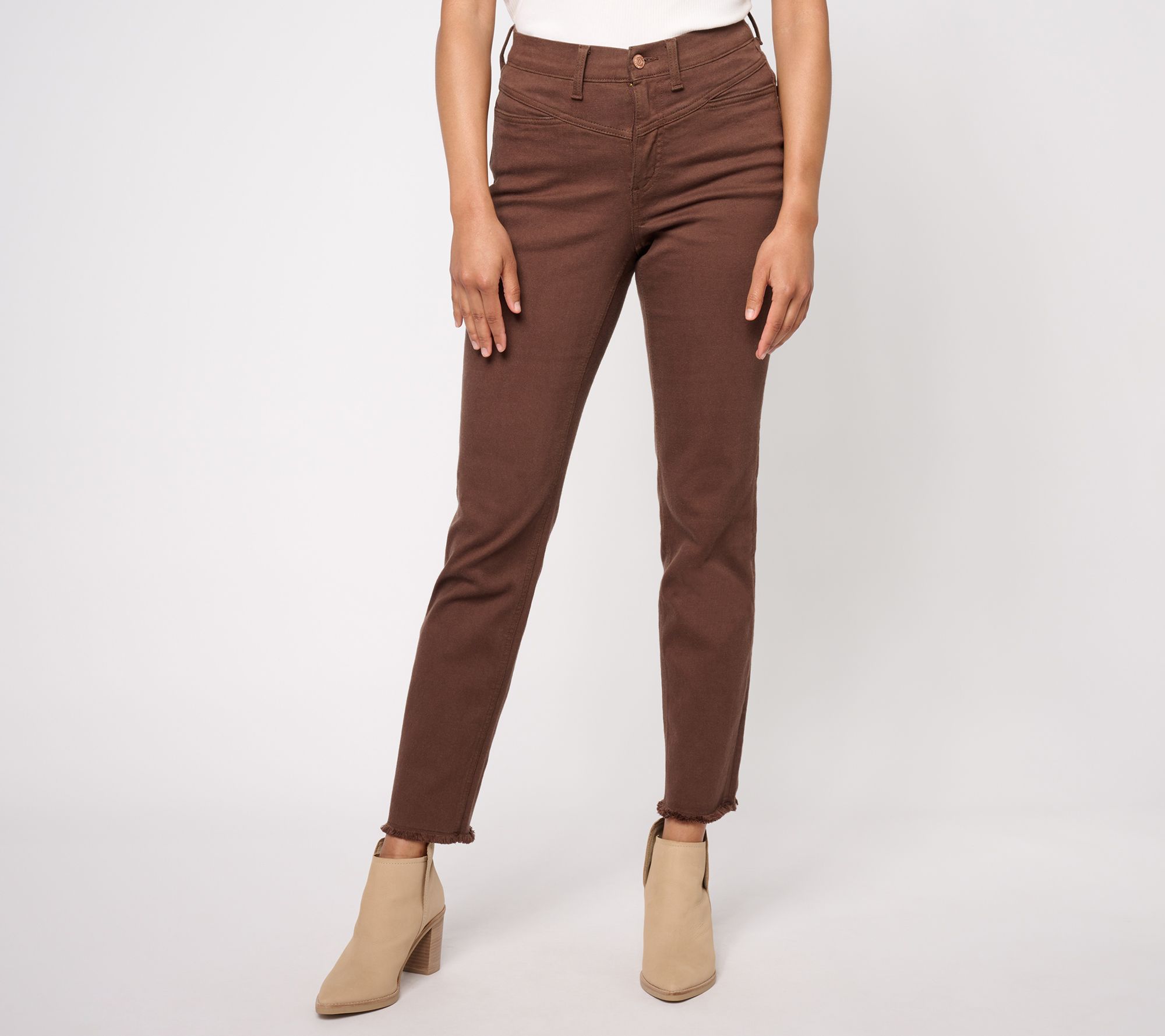 Denim & Co. Canyon Retreat Easy Stretch Colored Straight Jean