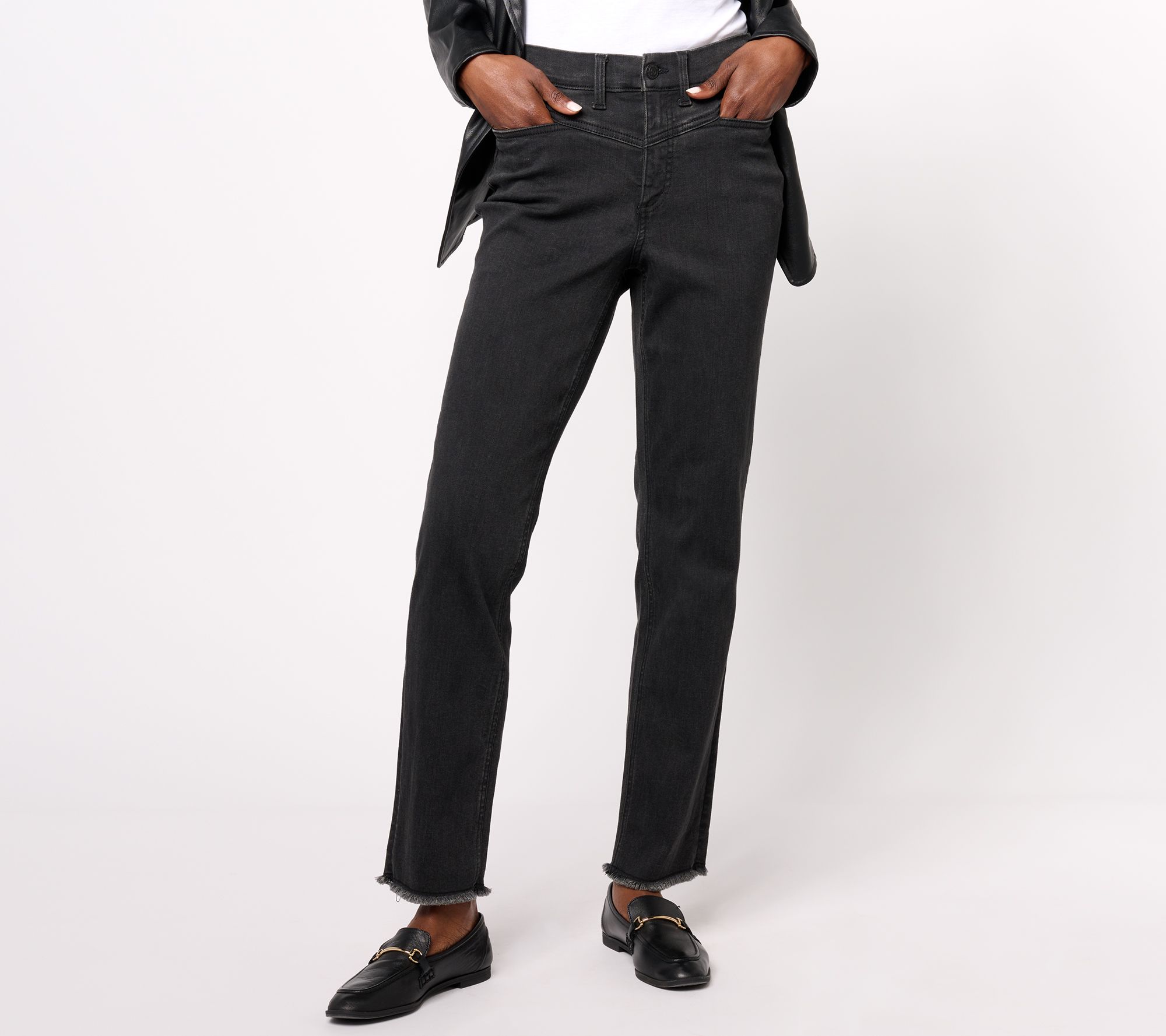 Denim & Co. Canyon Retreat Easy Stretch Colored Straight Jean