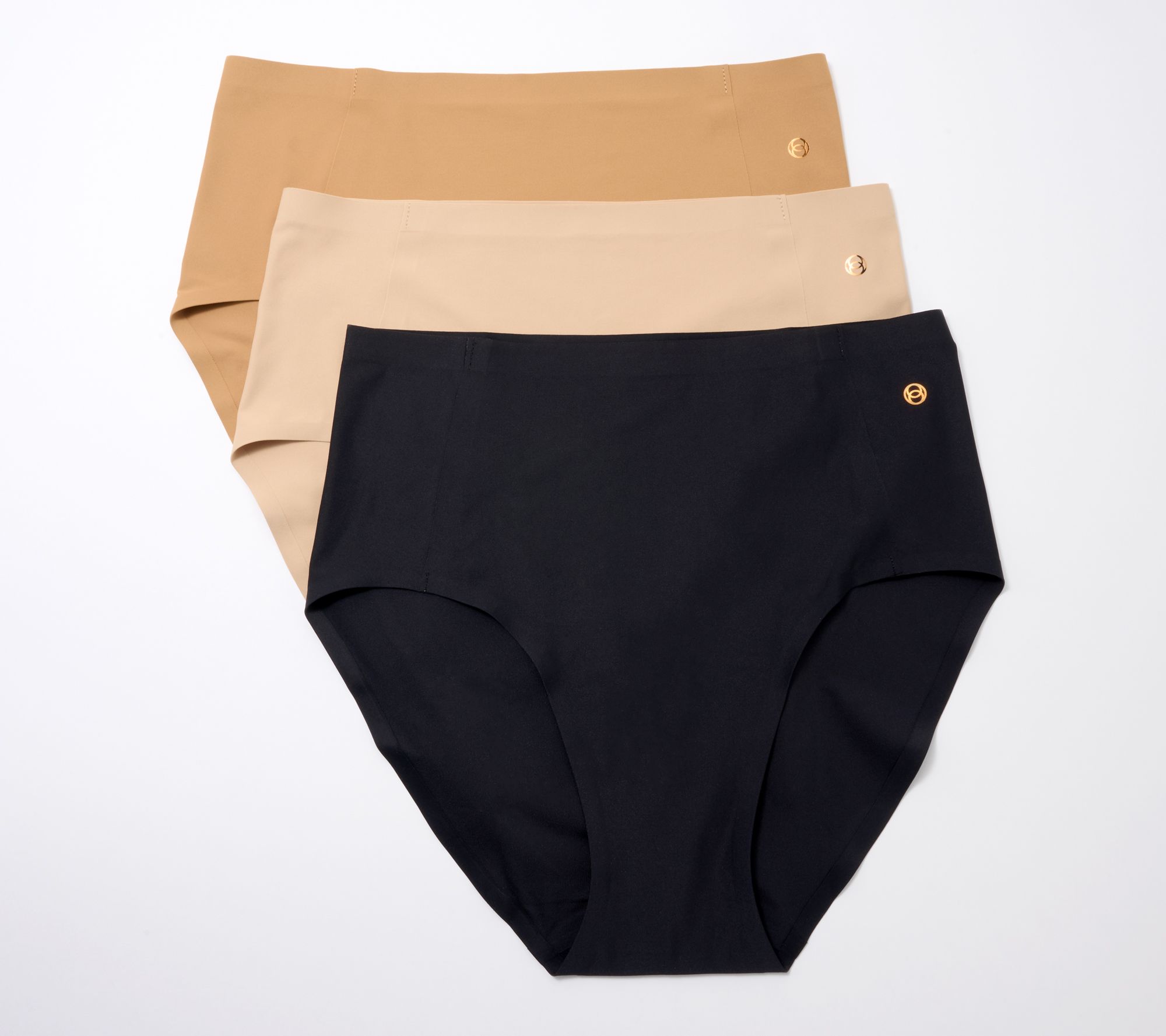 Evelyn & Bobbie High-Waisted Retro Bikini Panties 3-Pack