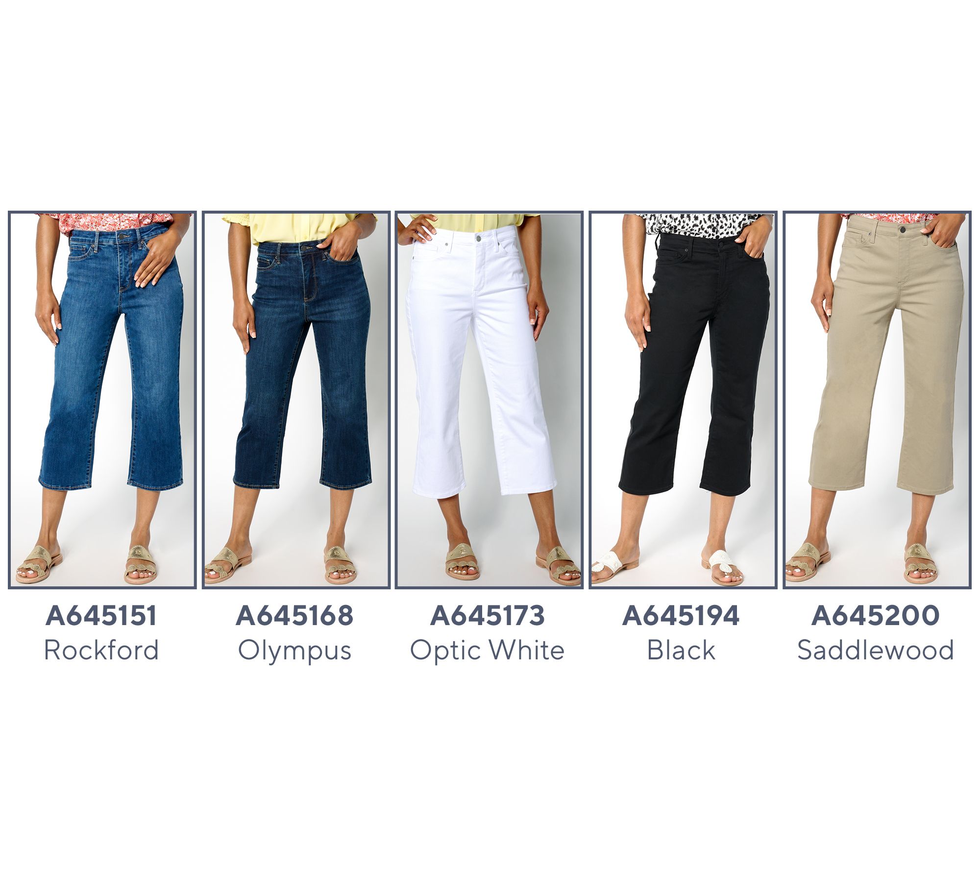 NYDJ High Rise Joni Capri in Cool Embrace - QVC.com