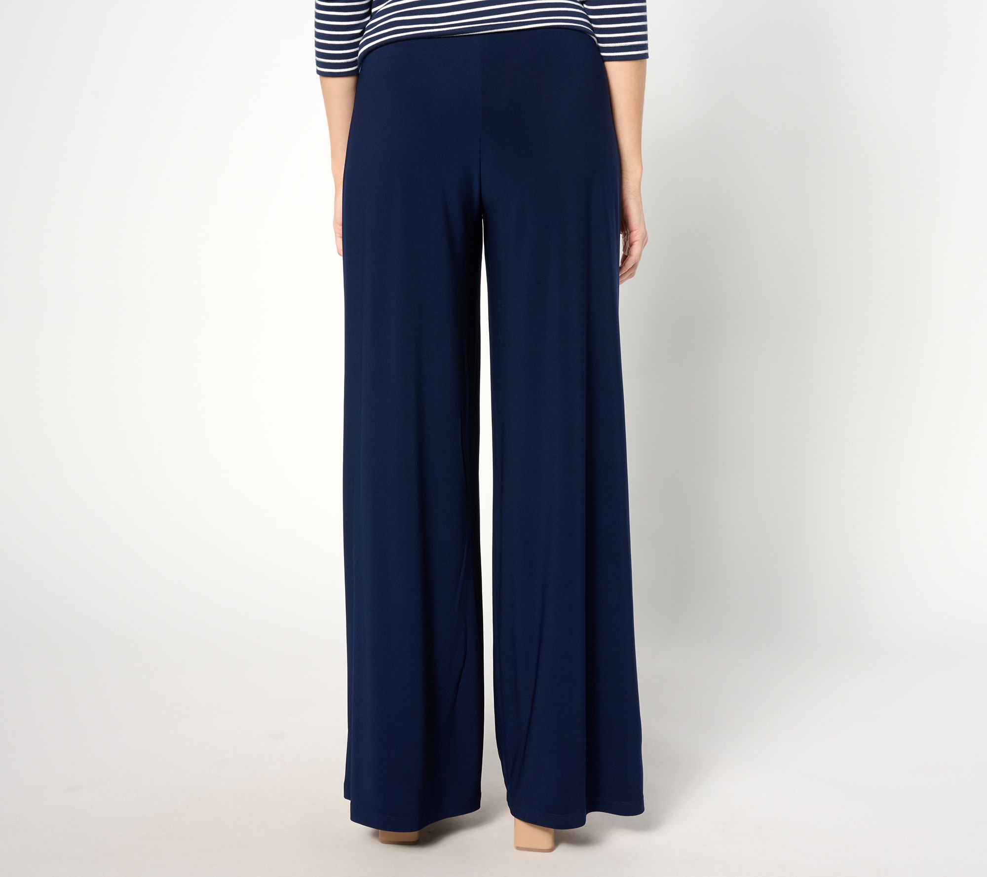 Dennis Basso Petite Italia Knit Wide Leg Pants