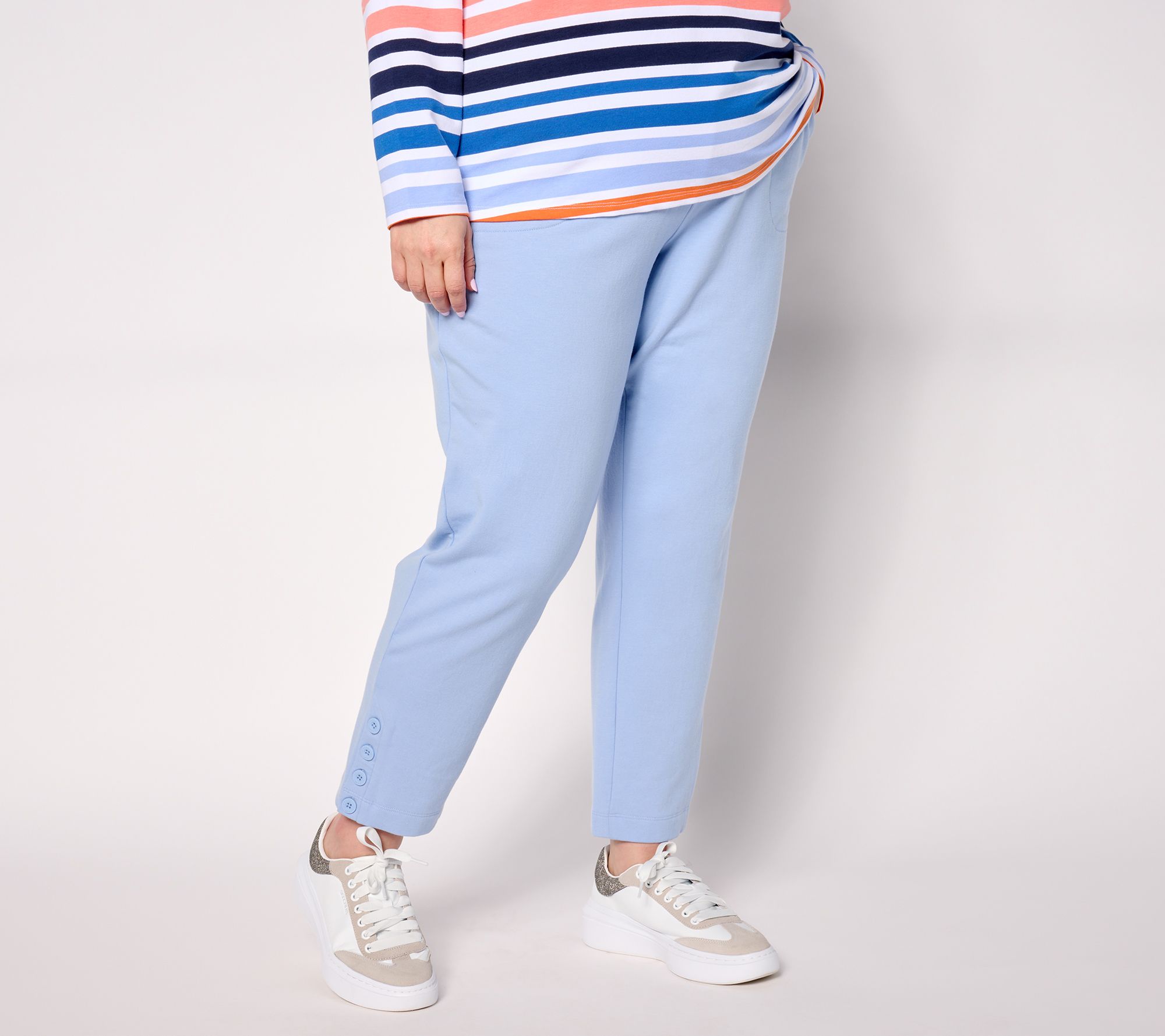 Sport Savvy Petite Brushed French Terry Pull-On